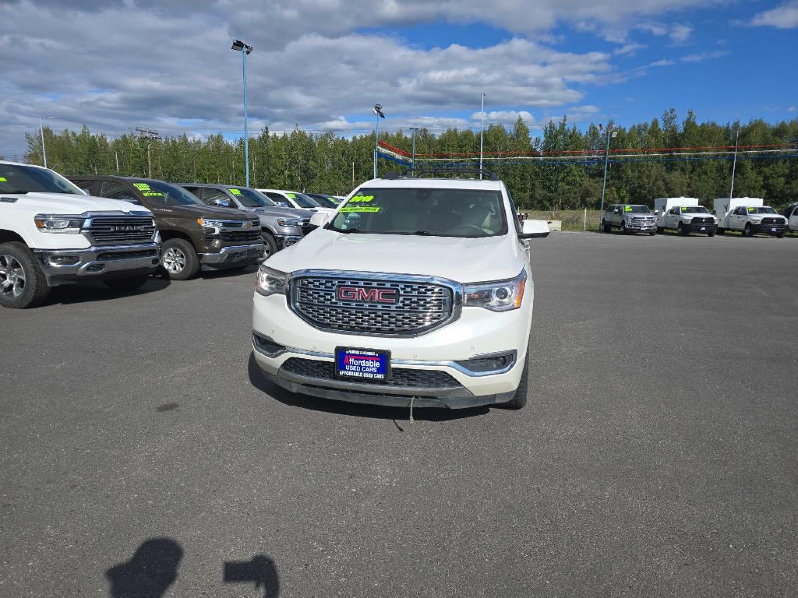 2019 WHITE GMC ACADIA DENALI DENALI (1GKKNXLS6KZ) with an 3.6L engine, Automatic transmission, located at 2525 S. Cushman, Fairbanks, AK, 99701, (907) 452-5707, 64.824036, -147.712311 - Photo#1