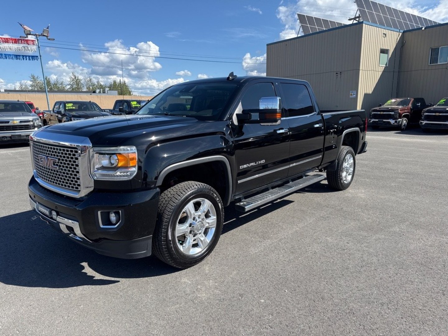 2015 BLACK GMC SIERRA DENALI 2500 DENALI (1GT120E89FF) with an 6.6L engine, Automatic transmission, located at 2525 S. Cushman, Fairbanks, AK, 99701, (907) 452-5707, 64.824036, -147.712311- Photo#0