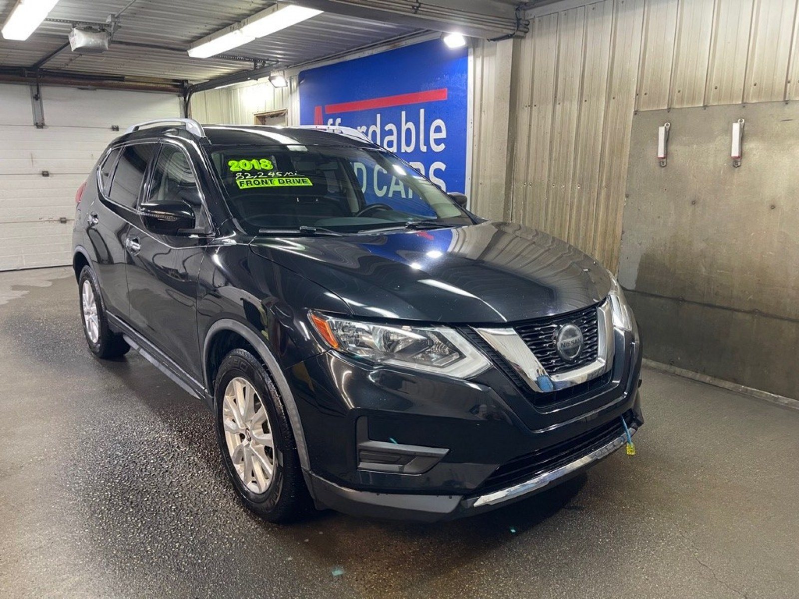 2018 BLACK NISSAN ROGUE S (JN8AT2MT5JW) with an 2.5L engine, Continuously Variable transmission, located at 2525 S. Cushman, Fairbanks, AK, 99701, (907) 452-5707, 64.824036, -147.712311 - Photo#0
