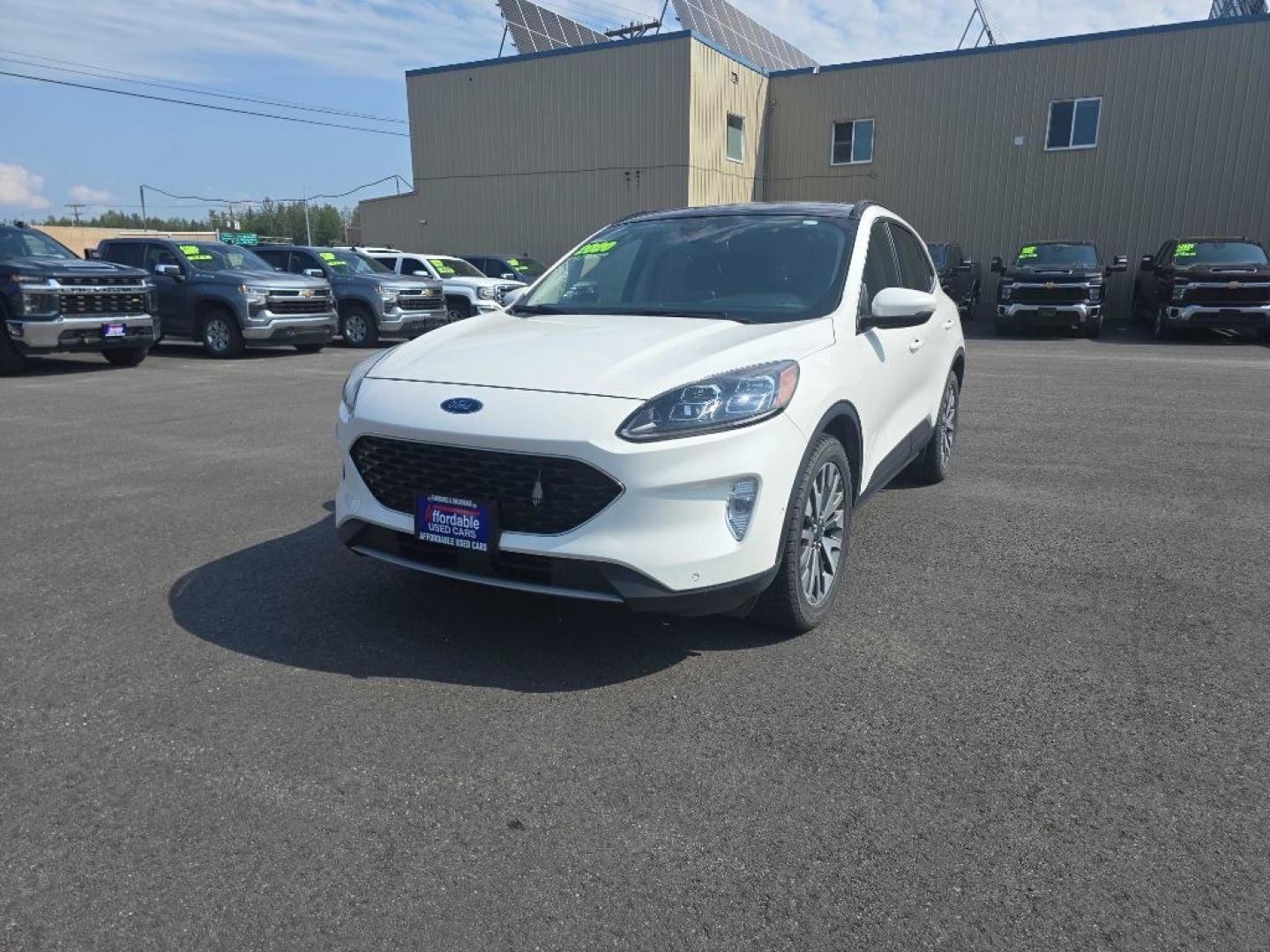 2020 WHITE FORD ESCAPE TITANIUM TITANIUM (1FMCU9J91LU) with an 2.0L engine, Automatic transmission, located at 2525 S. Cushman, Fairbanks, AK, 99701, (907) 452-5707, 64.824036, -147.712311- Photo#4