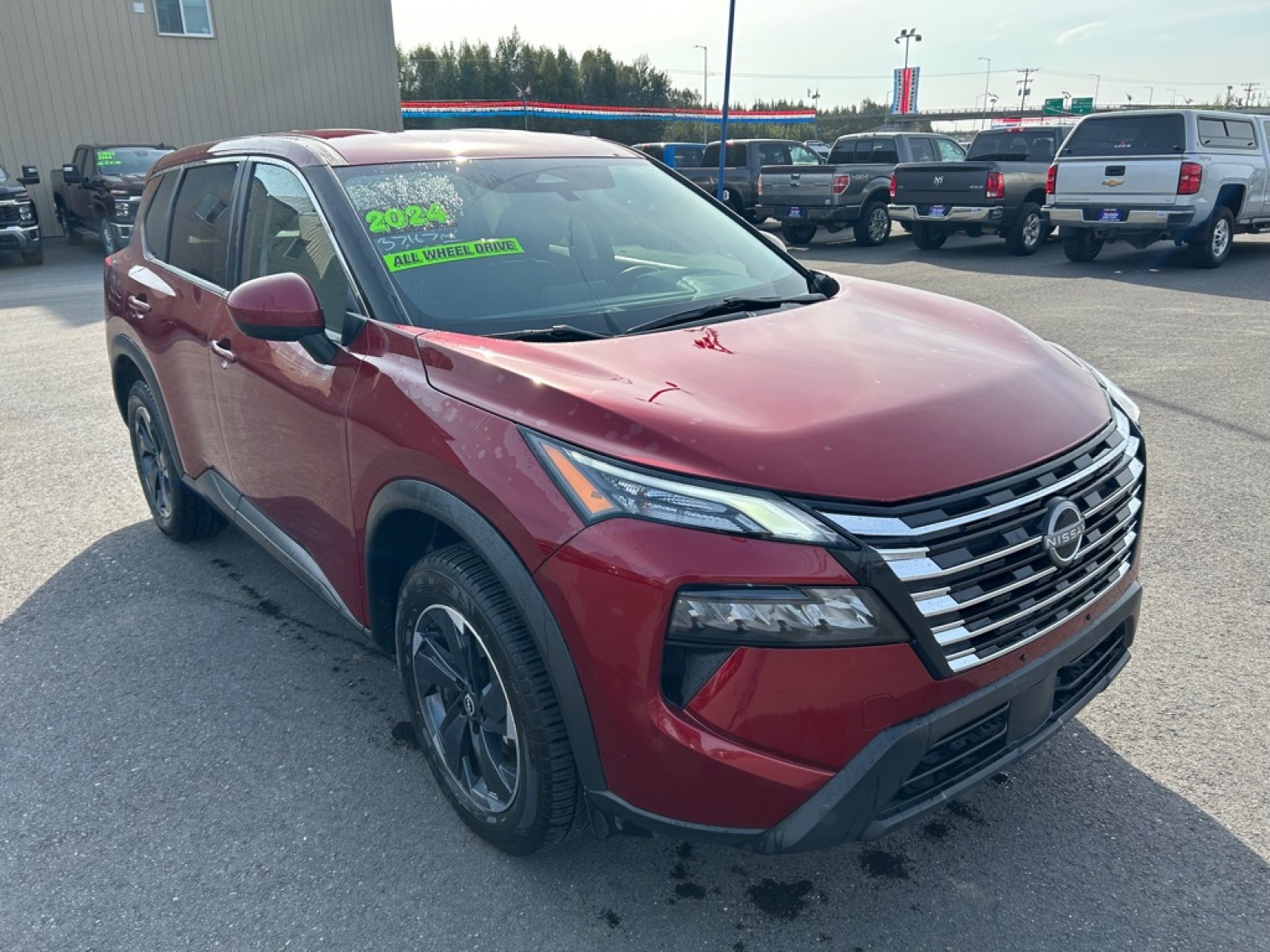 2024 RED NISSAN ROGUE SV (5N1BT3BBXRC) with an 1.5L engine, Automatic transmission, located at 2525 S. Cushman, Fairbanks, AK, 99701, (907) 452-5707, 64.824036, -147.712311 - Photo#1