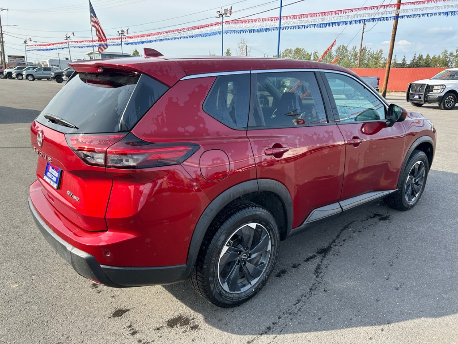2024 RED NISSAN ROGUE SV (5N1BT3BBXRC) with an 1.5L engine, Automatic transmission, located at 2525 S. Cushman, Fairbanks, AK, 99701, (907) 452-5707, 64.824036, -147.712311 - Photo#2