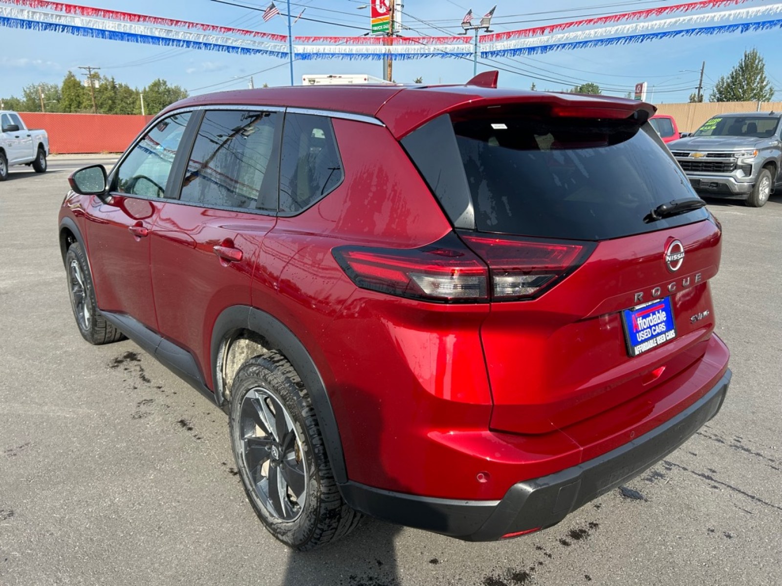 2024 RED NISSAN ROGUE SV (5N1BT3BBXRC) with an 1.5L engine, Automatic transmission, located at 2525 S. Cushman, Fairbanks, AK, 99701, (907) 452-5707, 64.824036, -147.712311 - Photo#3