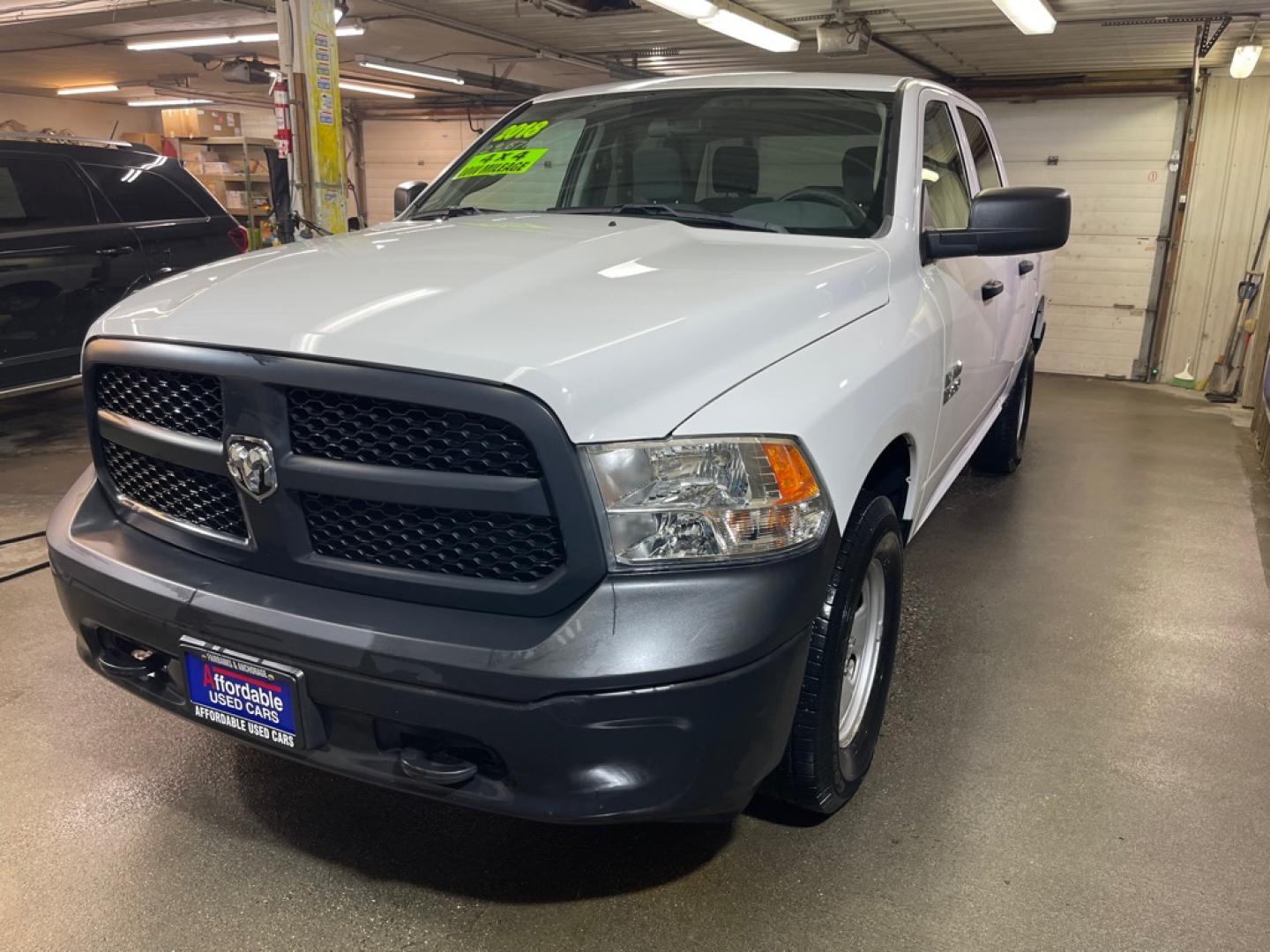 2018 WHITE RAM 1500 ST (1C6RR7KG8JS) with an 3.6L engine, Automatic transmission, located at 2525 S. Cushman, Fairbanks, AK, 99701, (907) 452-5707, 64.824036, -147.712311- Photo#1