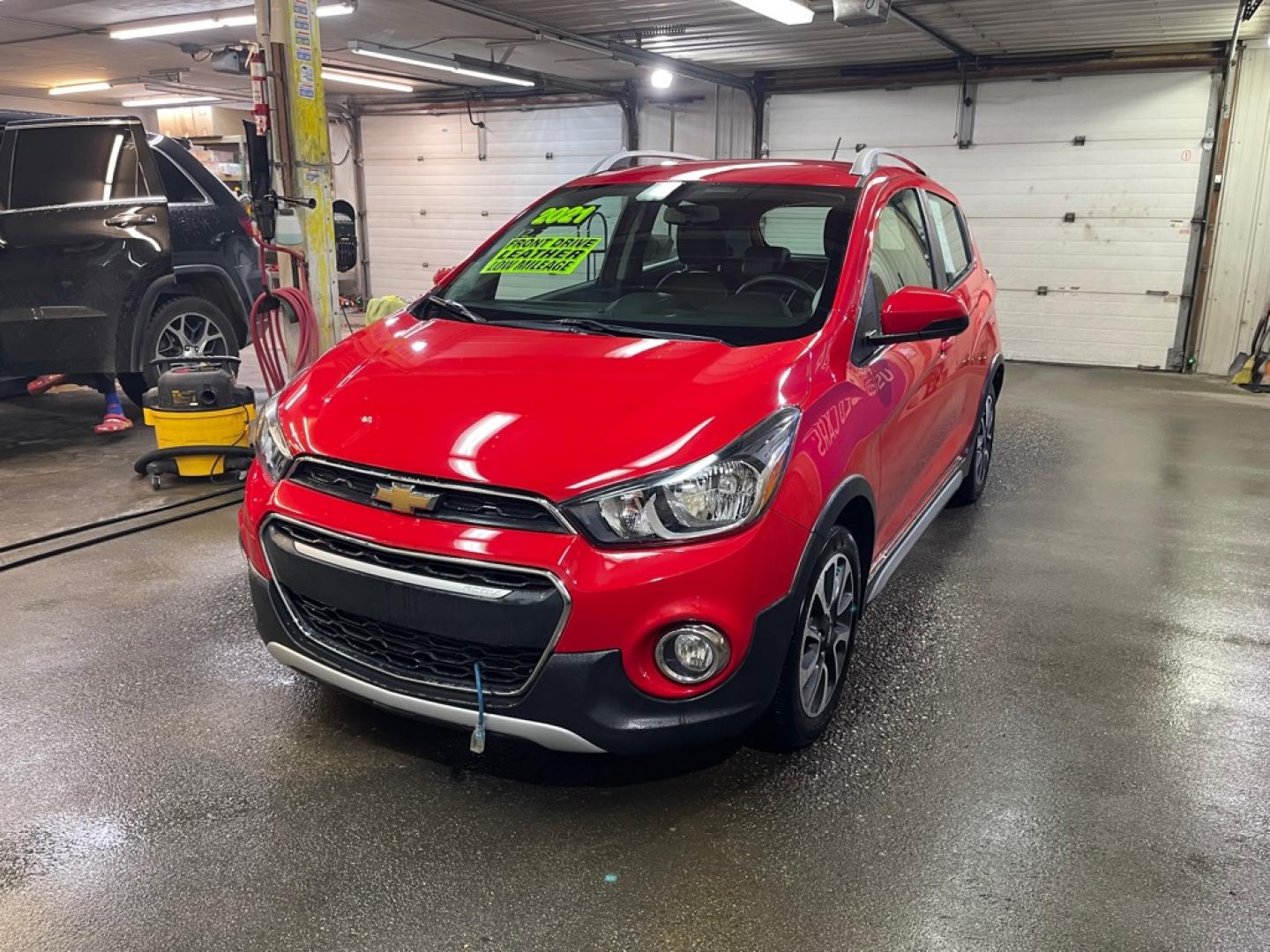 2021 RED CHEVROLET SPARK ACTIV (KL8CH6SA6MC) with an 1.4L engine, Continuously Variable transmission, located at 2525 S. Cushman, Fairbanks, AK, 99701, (907) 452-5707, 64.824036, -147.712311- Photo#1