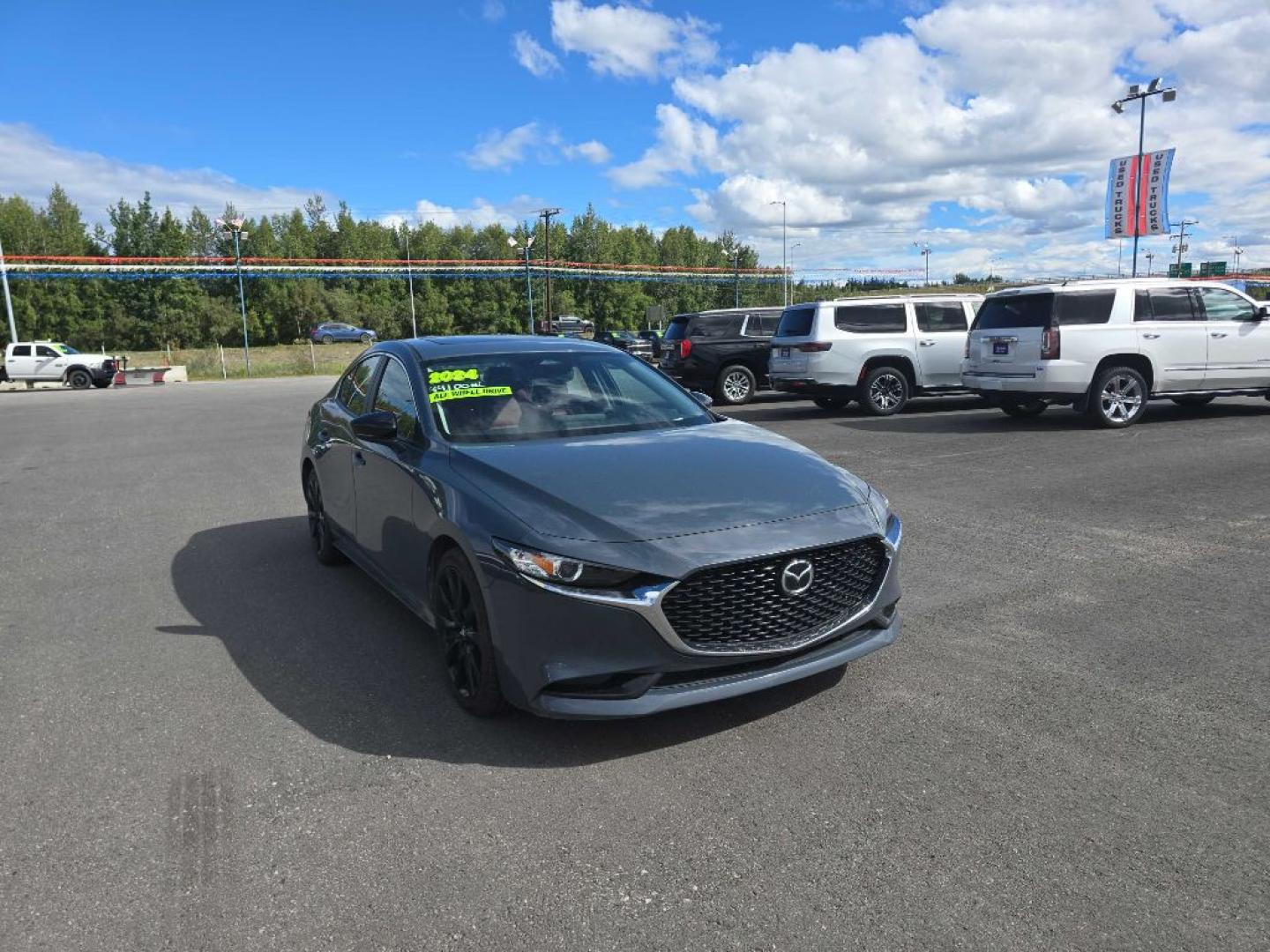 2024 BLUE MAZDA 3 PREFERRED (3MZBPBCM8RM) with an 2.5L engine, Automatic transmission, located at 2525 S. Cushman, Fairbanks, AK, 99701, (907) 452-5707, 64.824036, -147.712311- Photo#0