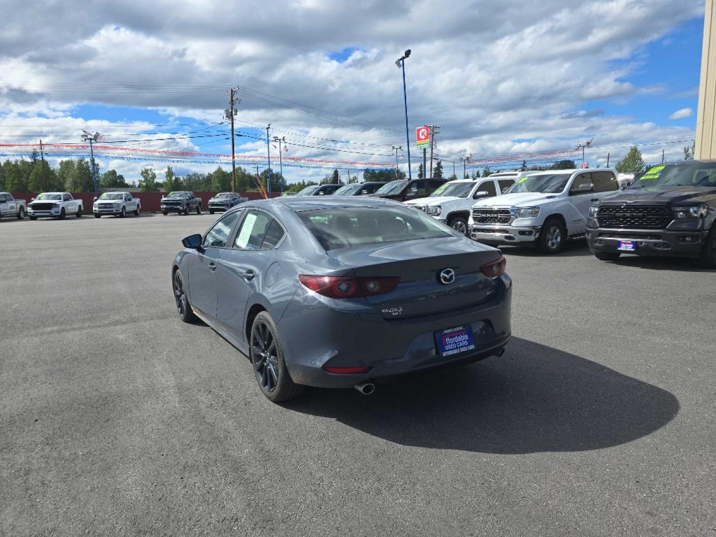 2024 BLUE MAZDA 3 PREFERRED (3MZBPBCM8RM) with an 2.5L engine, Automatic transmission, located at 2525 S. Cushman, Fairbanks, AK, 99701, (907) 452-5707, 64.824036, -147.712311- Photo#3