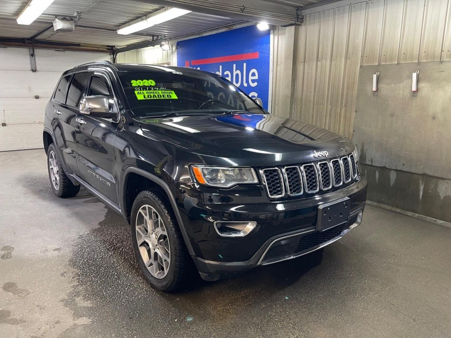 2020 BLACK JEEP GRAND CHEROKEE LIMITED (1C4RJFBG1LC) with an 3.6L engine, Automatic transmission, located at 2525 S. Cushman, Fairbanks, AK, 99701, (907) 452-5707, 64.824036, -147.712311- Photo#0