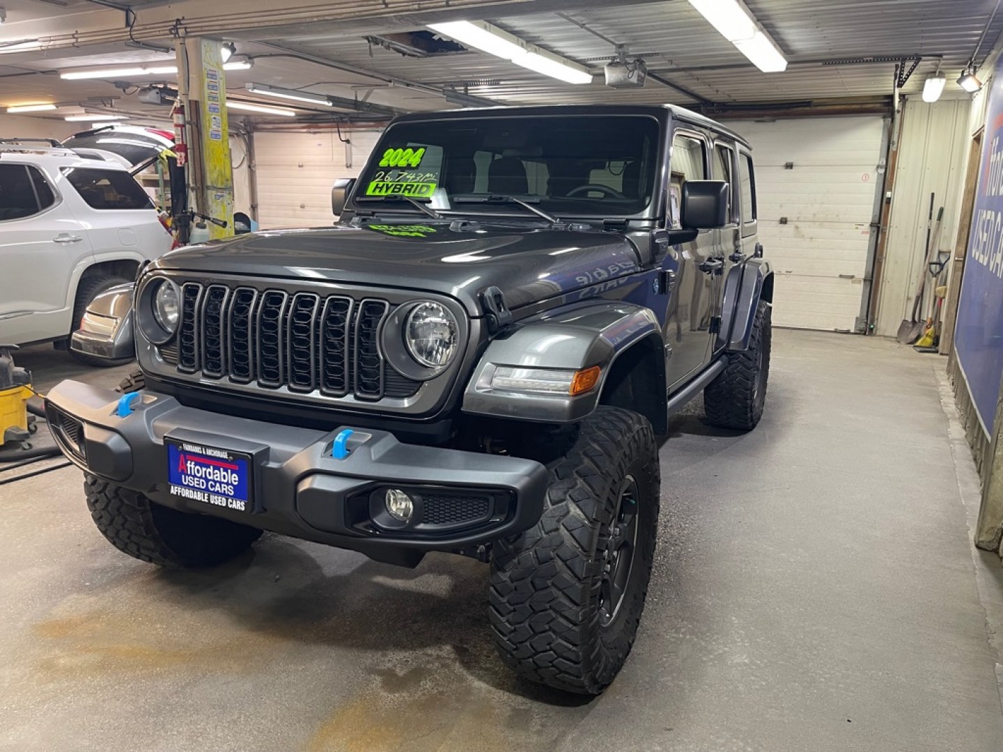 2024 GREY JEEP WRANGLER 4XE (1C4RJXN65RW) with an 2.0L engine, Automatic transmission, located at 2525 S. Cushman, Fairbanks, AK, 99701, (907) 452-5707, 64.824036, -147.712311- Photo#1