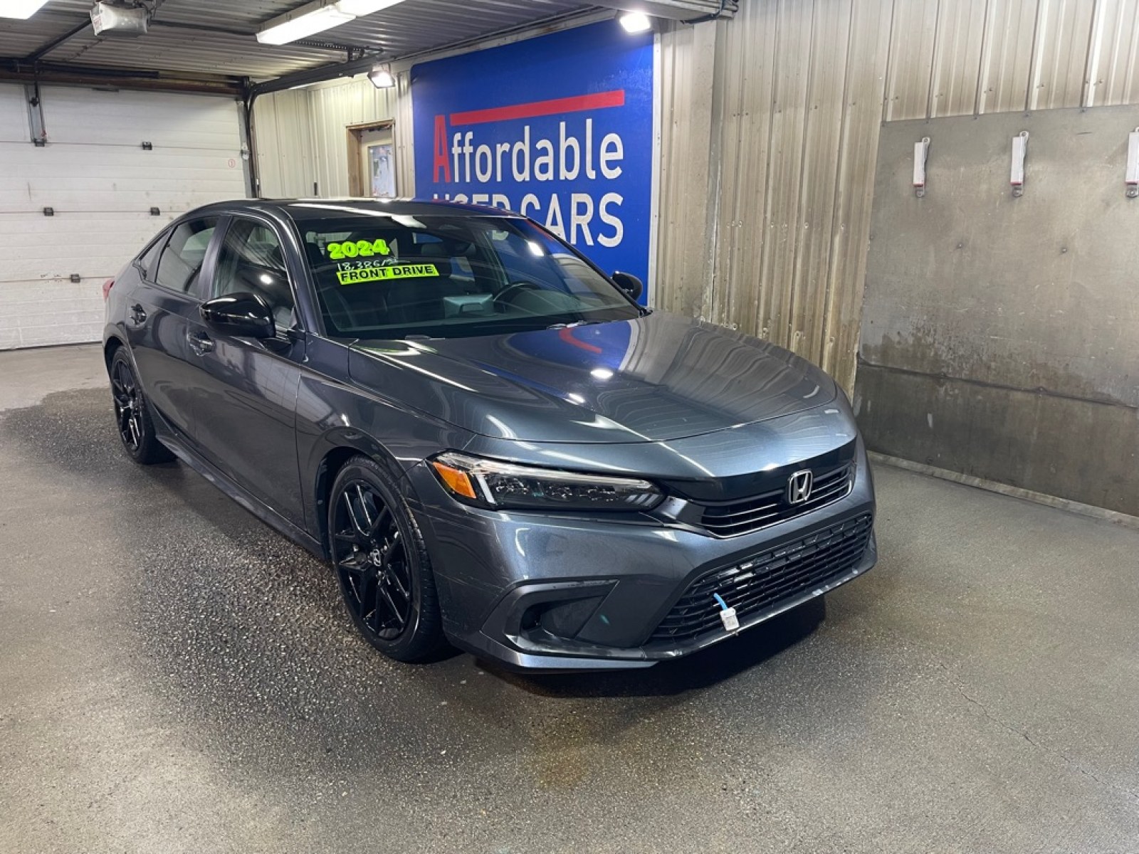 2024 GREY HONDA CIVIC SPORT (2HGFE2F54RH) with an 2.0L engine, Continuously Variable transmission, located at 2525 S. Cushman, Fairbanks, AK, 99701, (907) 452-5707, 64.824036, -147.712311 - Photo#0