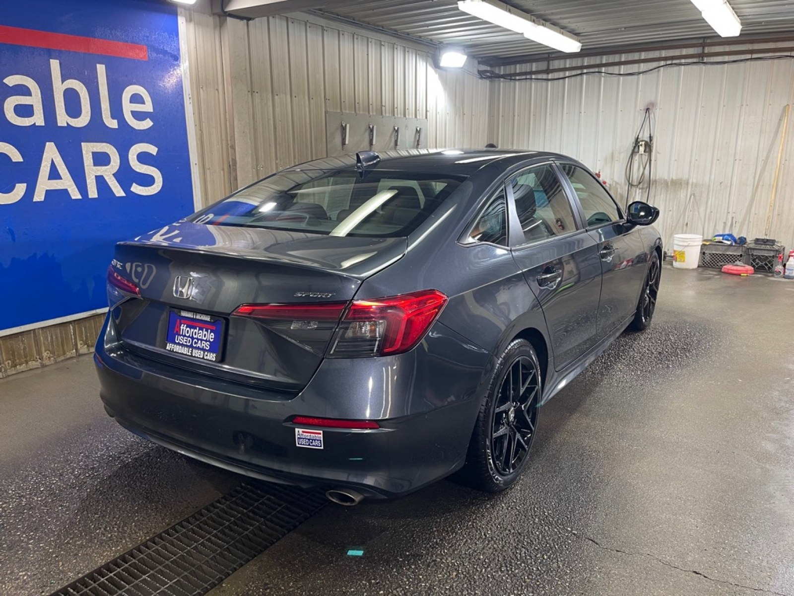 2024 GREY HONDA CIVIC SPORT (2HGFE2F54RH) with an 2.0L engine, Continuously Variable transmission, located at 2525 S. Cushman, Fairbanks, AK, 99701, (907) 452-5707, 64.824036, -147.712311 - Photo#2