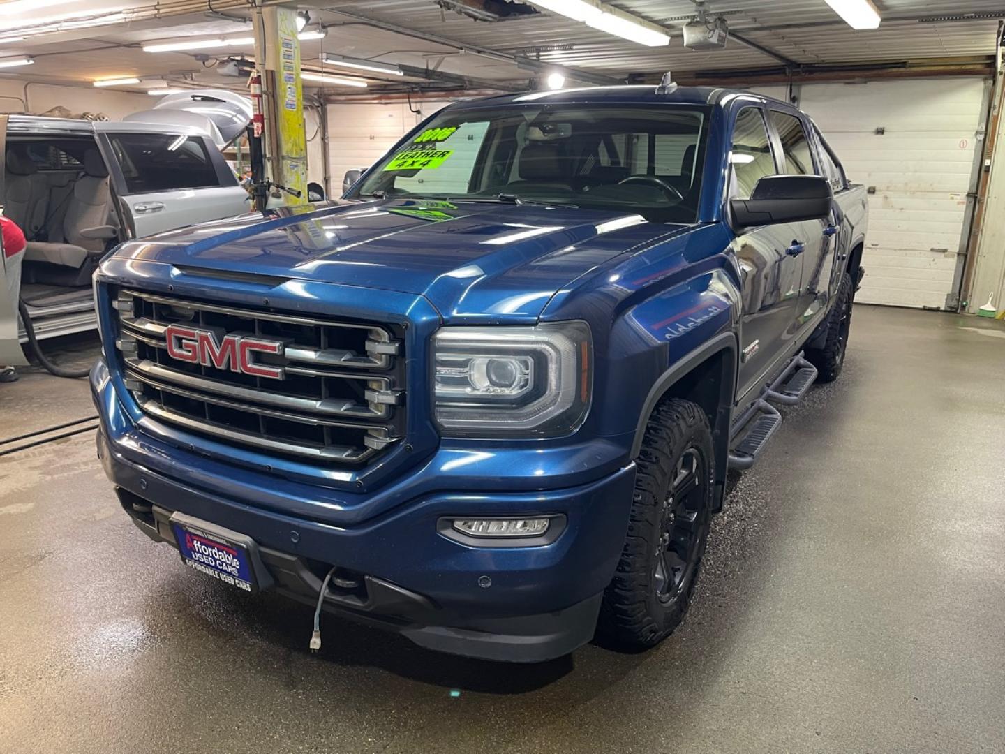 2016 BLUE GMC SIERRA 1500 SLT (3GTU2NEC1GG) with an 5.3L engine, Automatic transmission, located at 2525 S. Cushman, Fairbanks, AK, 99701, (907) 452-5707, 64.824036, -147.712311- Photo#1
