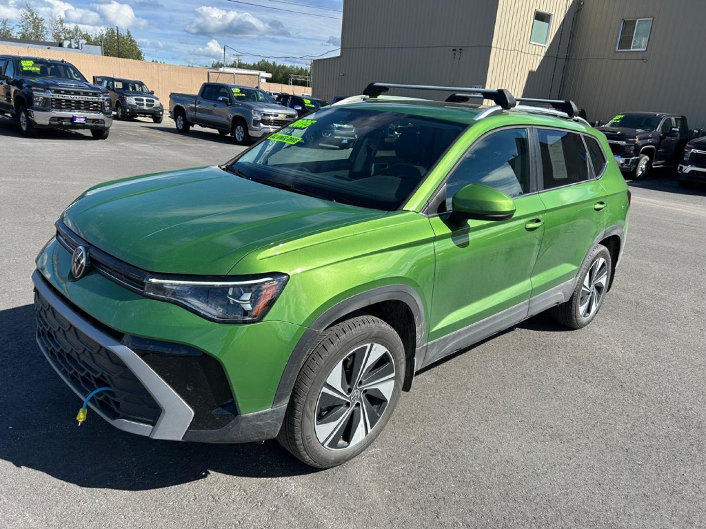 2025 GREEN VOLKSWAGEN TAOS SE (3VVVC7B26SM) with an 1.5L engine, Automatic transmission, located at 2525 S. Cushman, Fairbanks, AK, 99701, (907) 452-5707, 64.824036, -147.712311- Photo#0