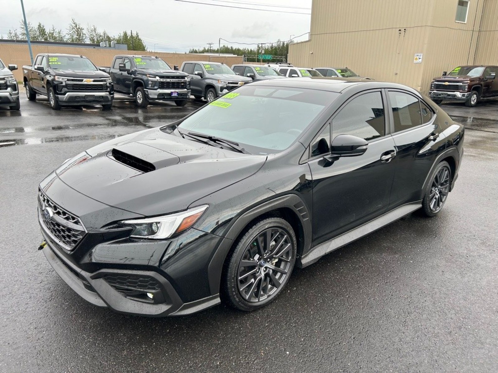 2023 BLACK SUBARU WRX LIMITED LIMITED (JF1VBAL6XP9) with an 2.4L engine, 6-Speed Manual transmission, located at 2525 S. Cushman, Fairbanks, AK, 99701, (907) 452-5707, 64.824036, -147.712311 - Photo#0