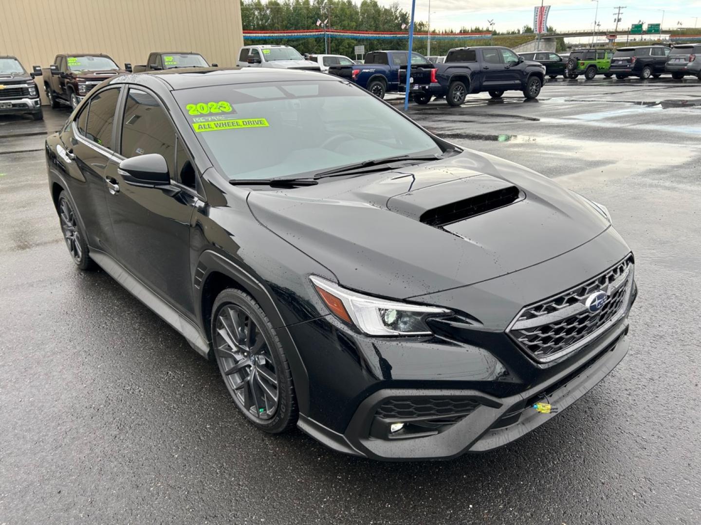 2023 BLACK SUBARU WRX LIMITED LIMITED (JF1VBAL6XP9) with an 2.4L engine, 6-Speed Manual transmission, located at 2525 S. Cushman, Fairbanks, AK, 99701, (907) 452-5707, 64.824036, -147.712311- Photo#1