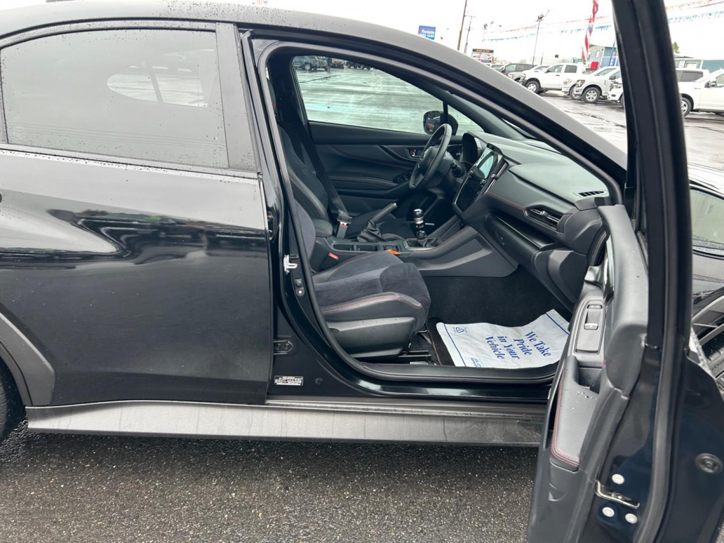 2023 BLACK SUBARU WRX LIMITED LIMITED (JF1VBAL6XP9) with an 2.4L engine, 6-Speed Manual transmission, located at 2525 S. Cushman, Fairbanks, AK, 99701, (907) 452-5707, 64.824036, -147.712311- Photo#4