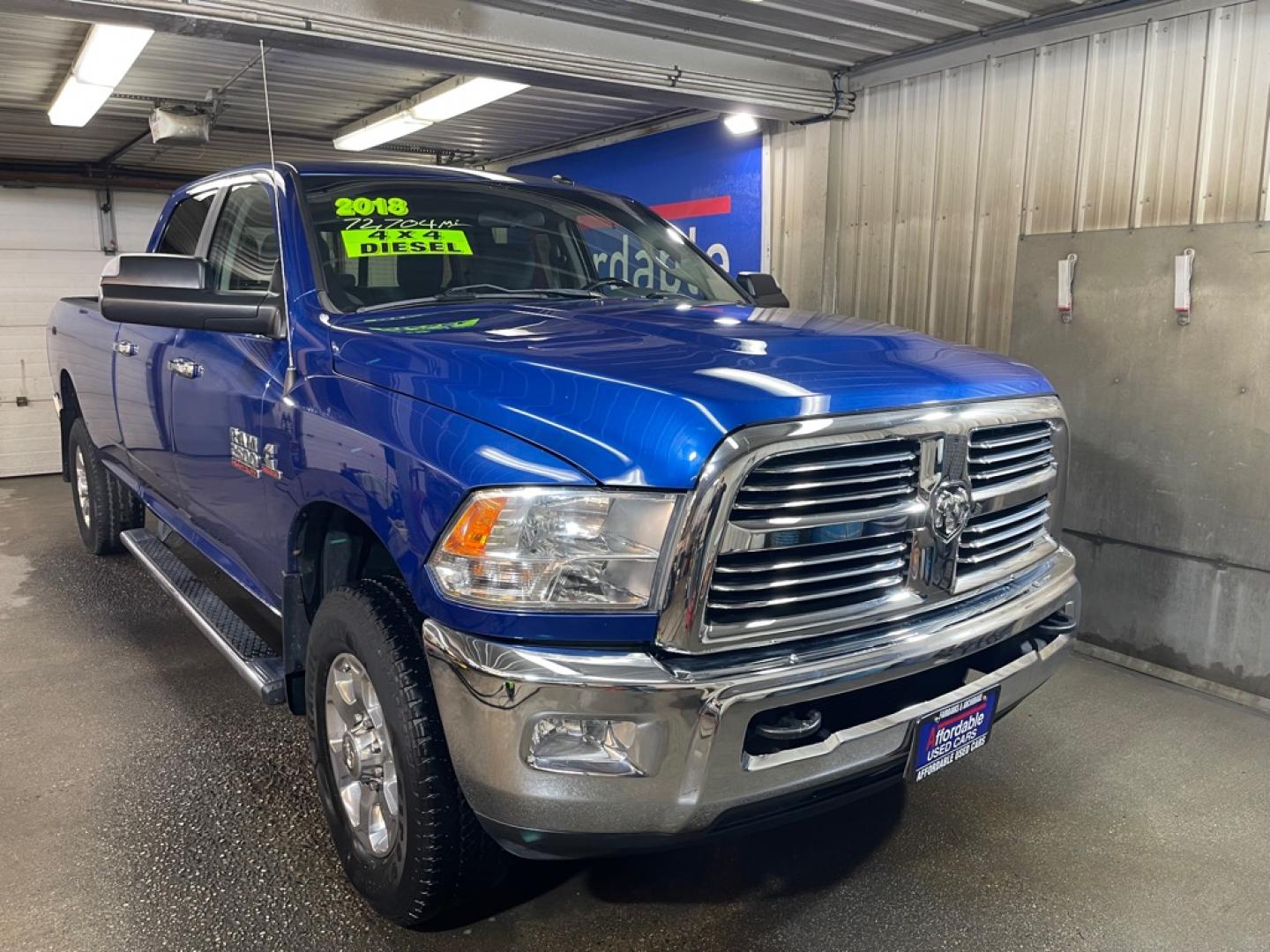 2018 BLUE RAM 2500 SLT (3C6UR5JL1JG) with an 6.7L engine, Automatic transmission, located at 2525 S. Cushman, Fairbanks, AK, 99701, (907) 452-5707, 64.824036, -147.712311- Photo#0