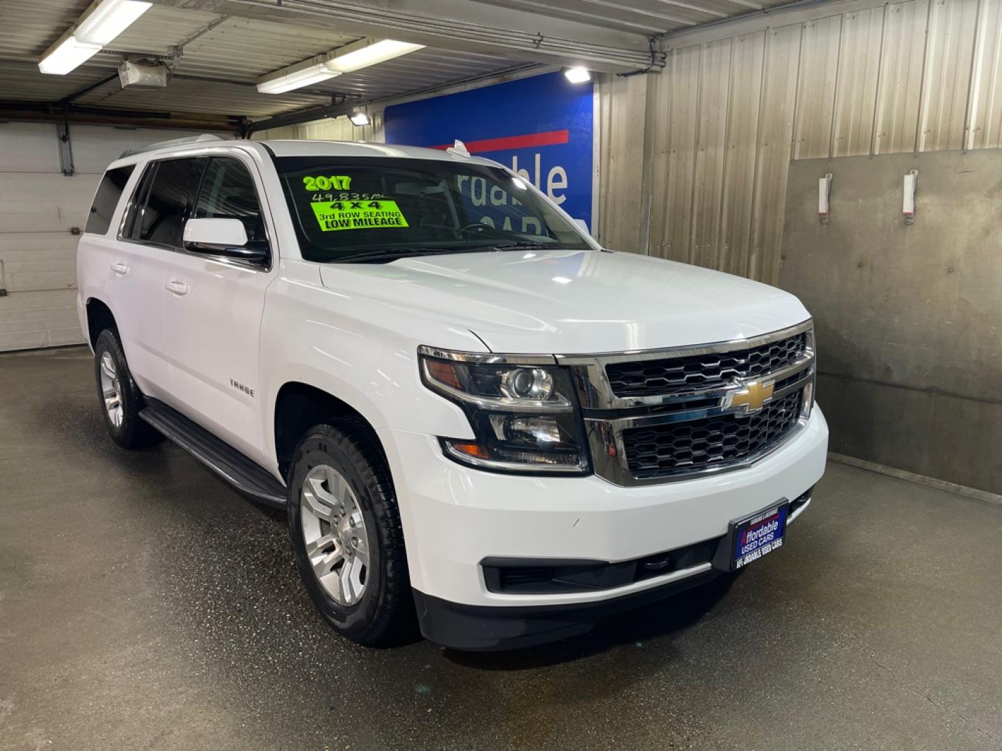 2017 WHITE CHEVROLET TAHOE 1500 LS (1GNSKAEC8HR) with an 5.3L engine, Automatic transmission, located at 2525 S. Cushman, Fairbanks, AK, 99701, (907) 452-5707, 64.824036, -147.712311- Photo#0