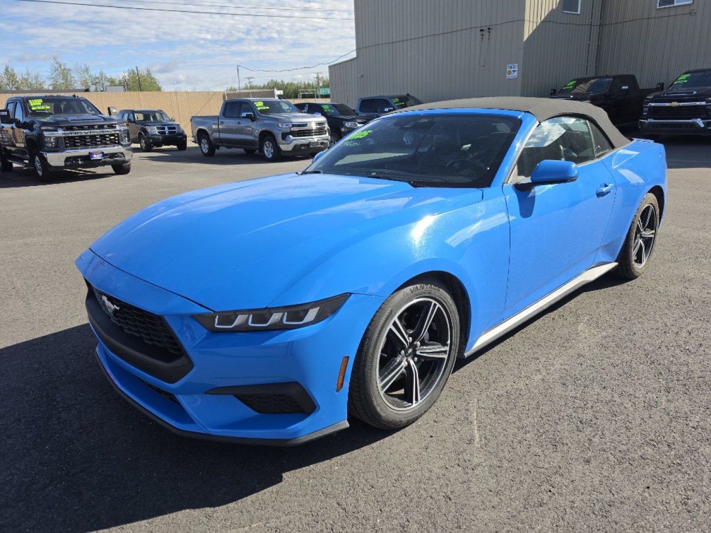 2025 BLUE FORD MUSTANG (1FAGP8UH4SE) with an 2.3L engine, Automatic transmission, located at 2525 S. Cushman, Fairbanks, AK, 99701, (907) 452-5707, 64.824036, -147.712311- Photo#3