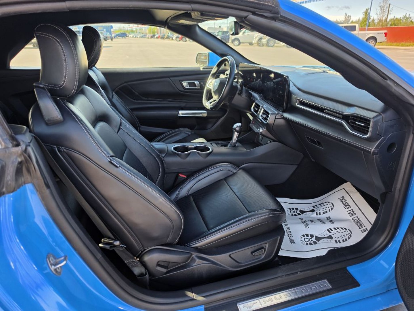 2025 BLUE FORD MUSTANG (1FAGP8UH4SE) with an 2.3L engine, Automatic transmission, located at 2525 S. Cushman, Fairbanks, AK, 99701, (907) 452-5707, 64.824036, -147.712311- Photo#4