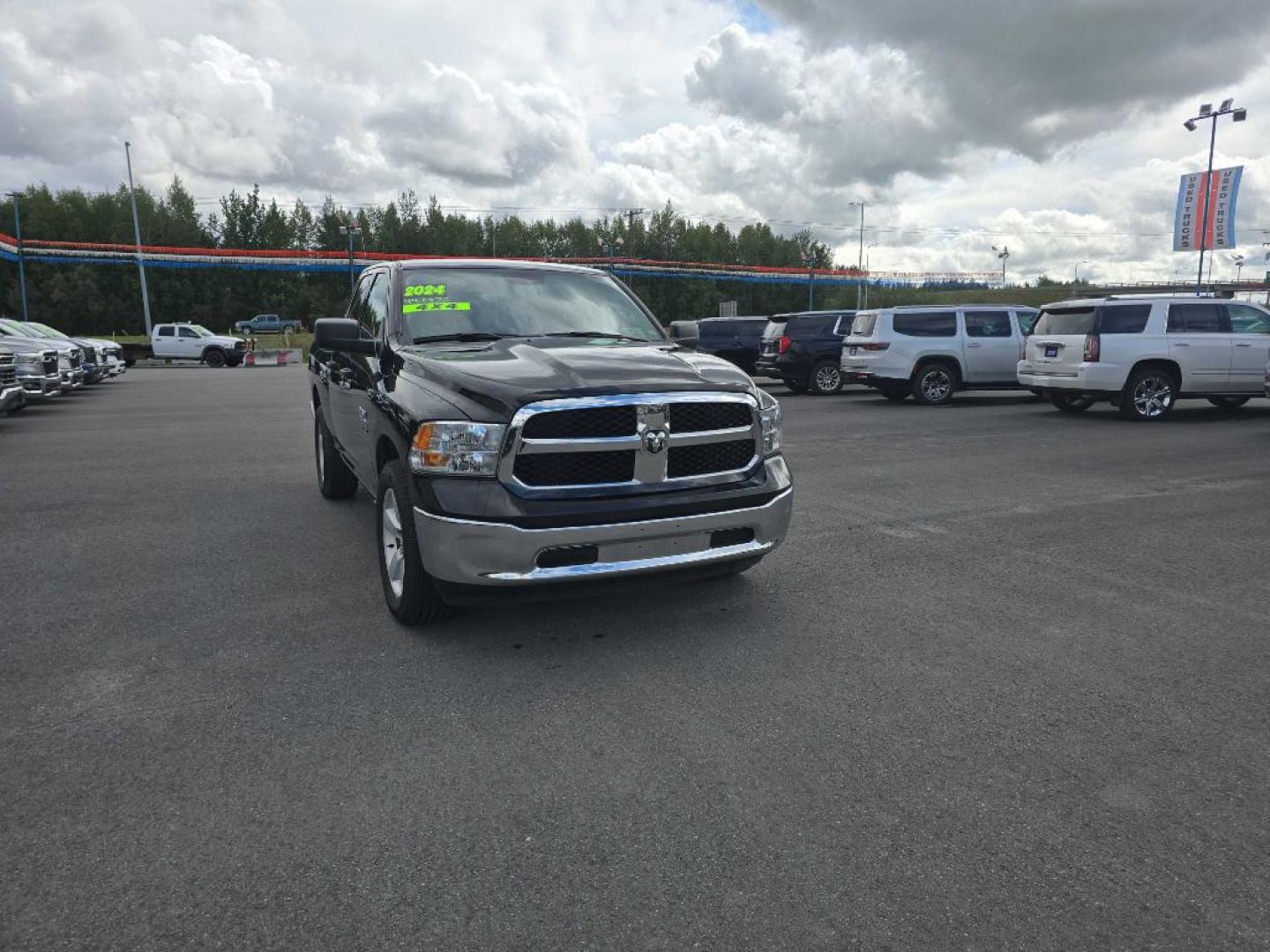 2024 BLACK RAM 1500 CLASSIC SLT (1C6RR7GG0RS) with an 3.6L engine, Automatic transmission, located at 2525 S. Cushman, Fairbanks, AK, 99701, (907) 452-5707, 64.824036, -147.712311- Photo#0
