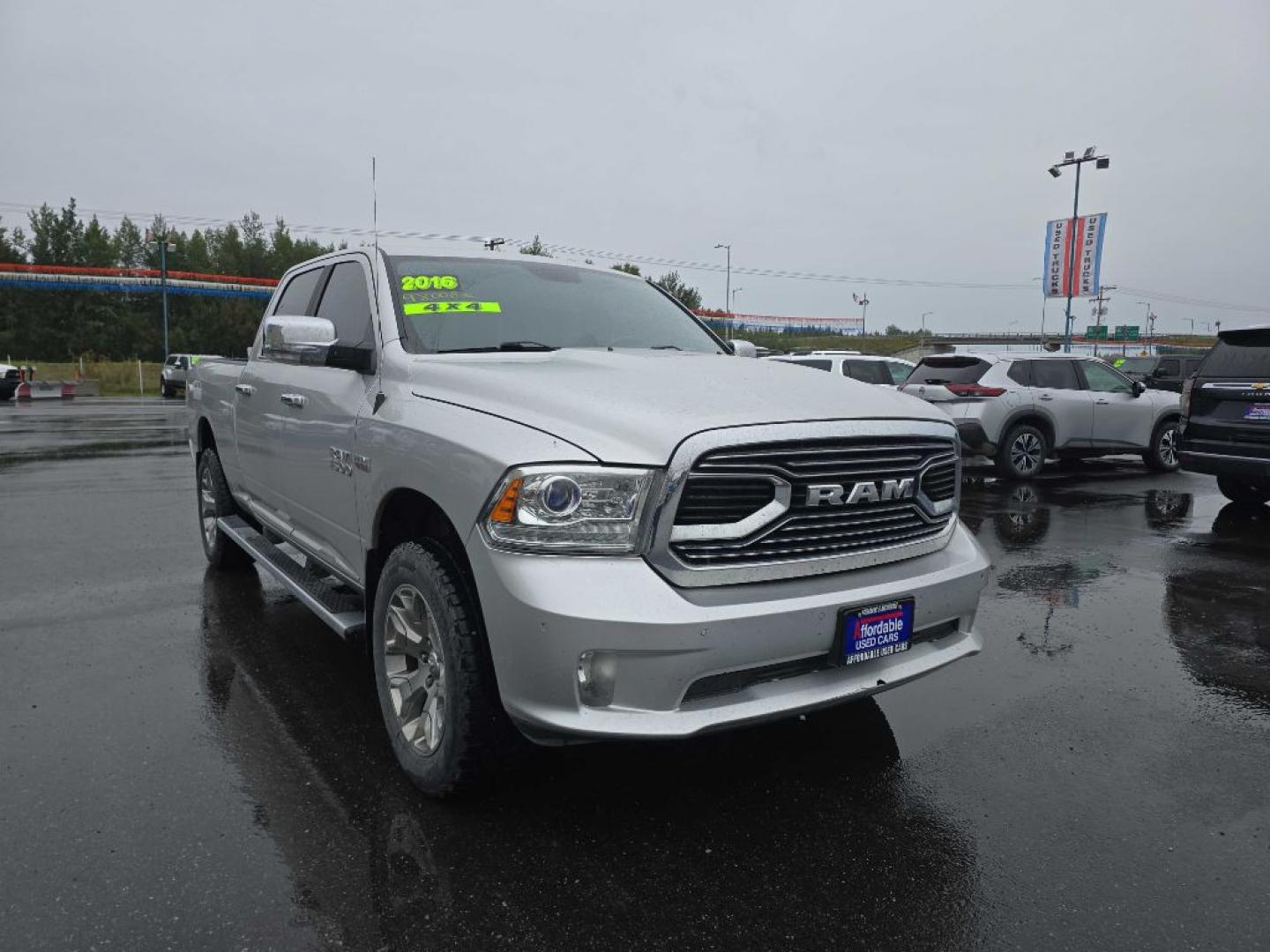 2016 SILVER RAM 1500 LONGHORN (1C6RR7WT0GS) with an 5.7L engine, Automatic transmission, located at 2525 S. Cushman, Fairbanks, AK, 99701, (907) 452-5707, 64.824036, -147.712311- Photo#2