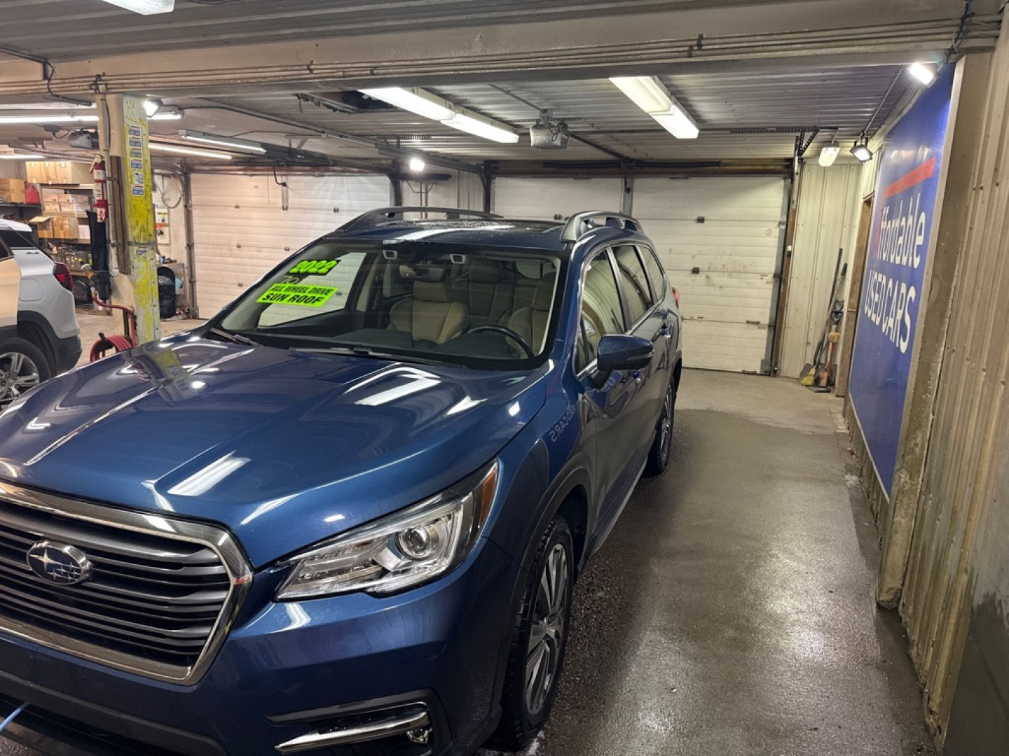 2022 BLUE SUBARU ASCENT LIMITED (4S4WMALD9N3) with an 2.4L engine, Continuously Variable transmission, located at 2525 S. Cushman, Fairbanks, AK, 99701, (907) 452-5707, 64.824036, -147.712311- Photo#1
