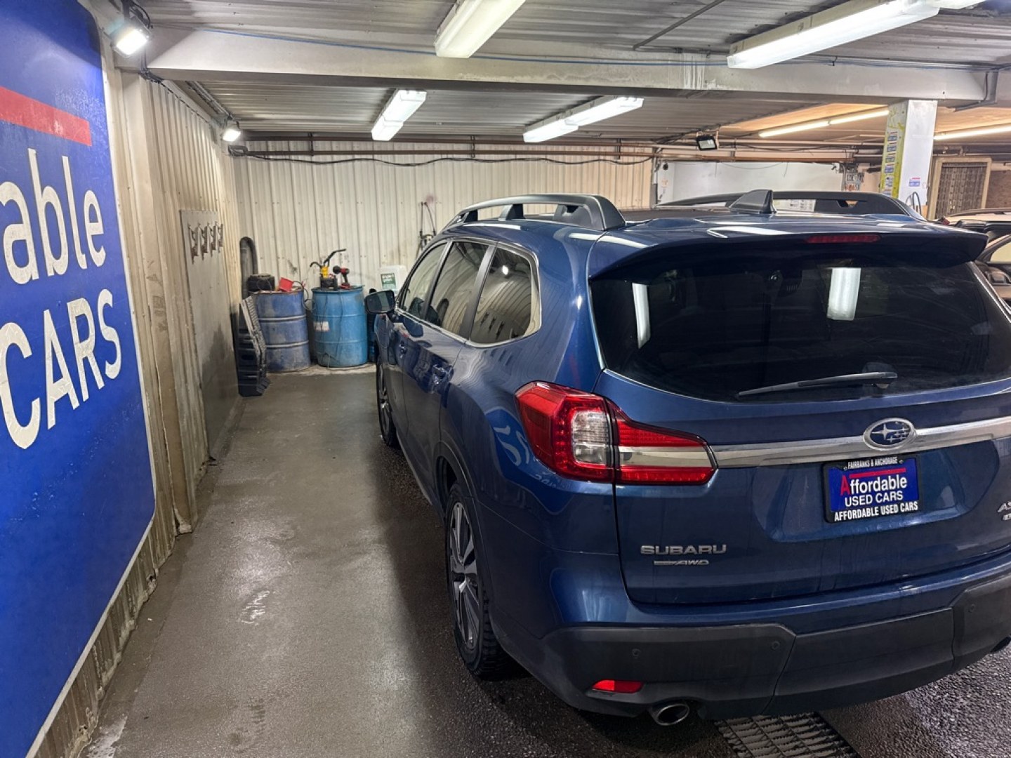 2022 BLUE SUBARU ASCENT LIMITED (4S4WMALD9N3) with an 2.4L engine, Continuously Variable transmission, located at 2525 S. Cushman, Fairbanks, AK, 99701, (907) 452-5707, 64.824036, -147.712311- Photo#2