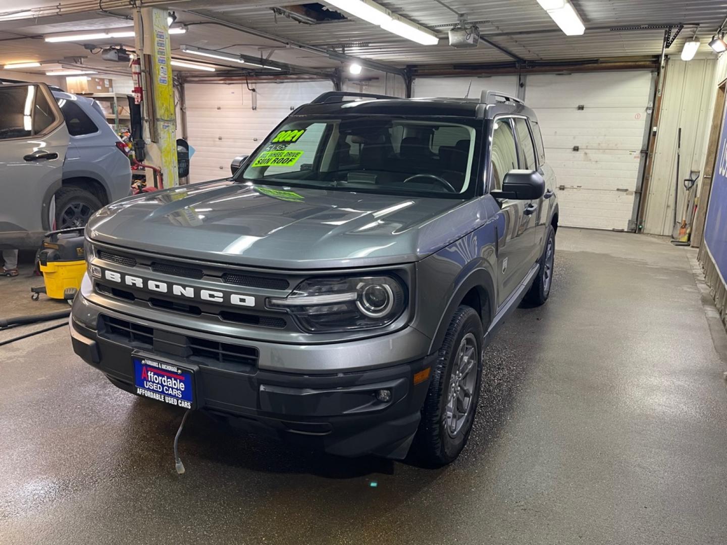 2021 GRAY FORD BRONCO SPORT BIG BEND (3FMCR9B62MR) with an 1.5L engine, Automatic transmission, located at 2525 S. Cushman, Fairbanks, AK, 99701, (907) 452-5707, 64.824036, -147.712311- Photo#1