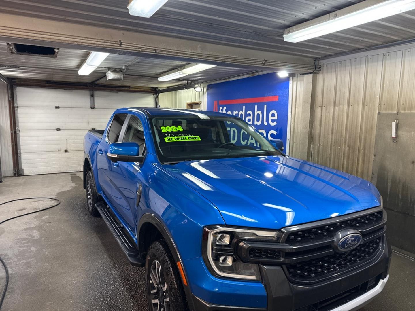 2024 BLUE FORD RANGER LARIAT (1FTER4KPXRL) with an 2.7L engine, Automatic transmission, located at 2525 S. Cushman, Fairbanks, AK, 99701, (907) 452-5707, 64.824036, -147.712311- Photo#0
