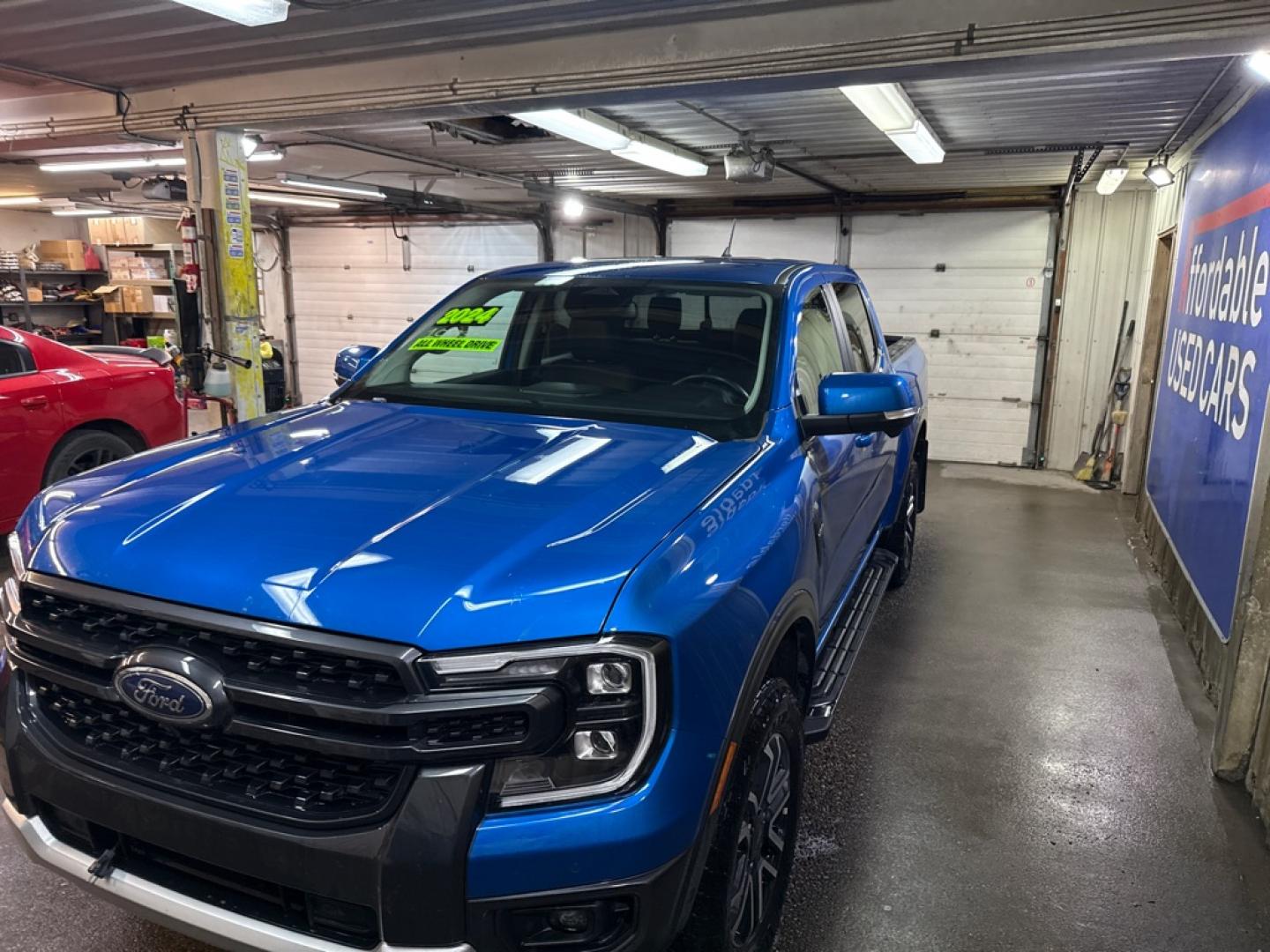 2024 BLUE FORD RANGER LARIAT (1FTER4KPXRL) with an 2.7L engine, Automatic transmission, located at 2525 S. Cushman, Fairbanks, AK, 99701, (907) 452-5707, 64.824036, -147.712311- Photo#1
