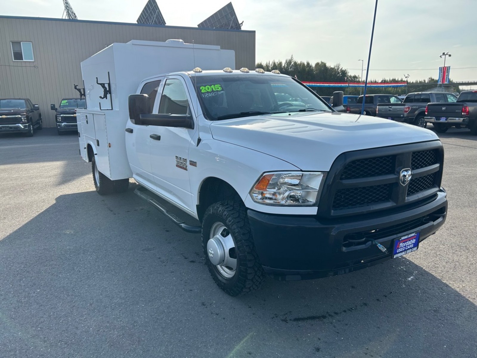 2015 WHITE RAM 3500 (3C7WRTCJ4FG) with an 6.4L engine, Automatic transmission, located at 2525 S. Cushman, Fairbanks, AK, 99701, (907) 452-5707, 64.824036, -147.712311 - Photo#1