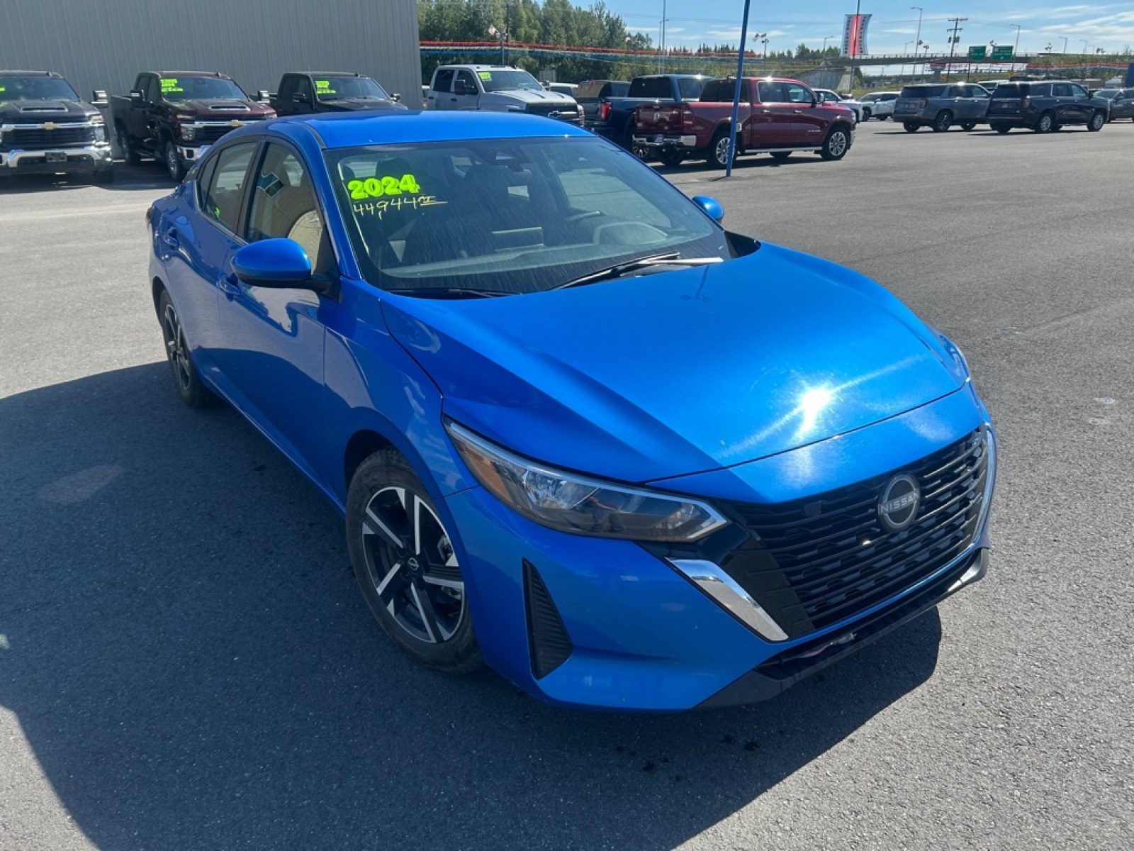 2024 BLUE NISSAN SENTRA SV (3N1AB8CV2RY) with an 2.0L engine, Continuously Variable transmission, located at 2525 S. Cushman, Fairbanks, AK, 99701, (907) 452-5707, 64.824036, -147.712311 - Photo#1