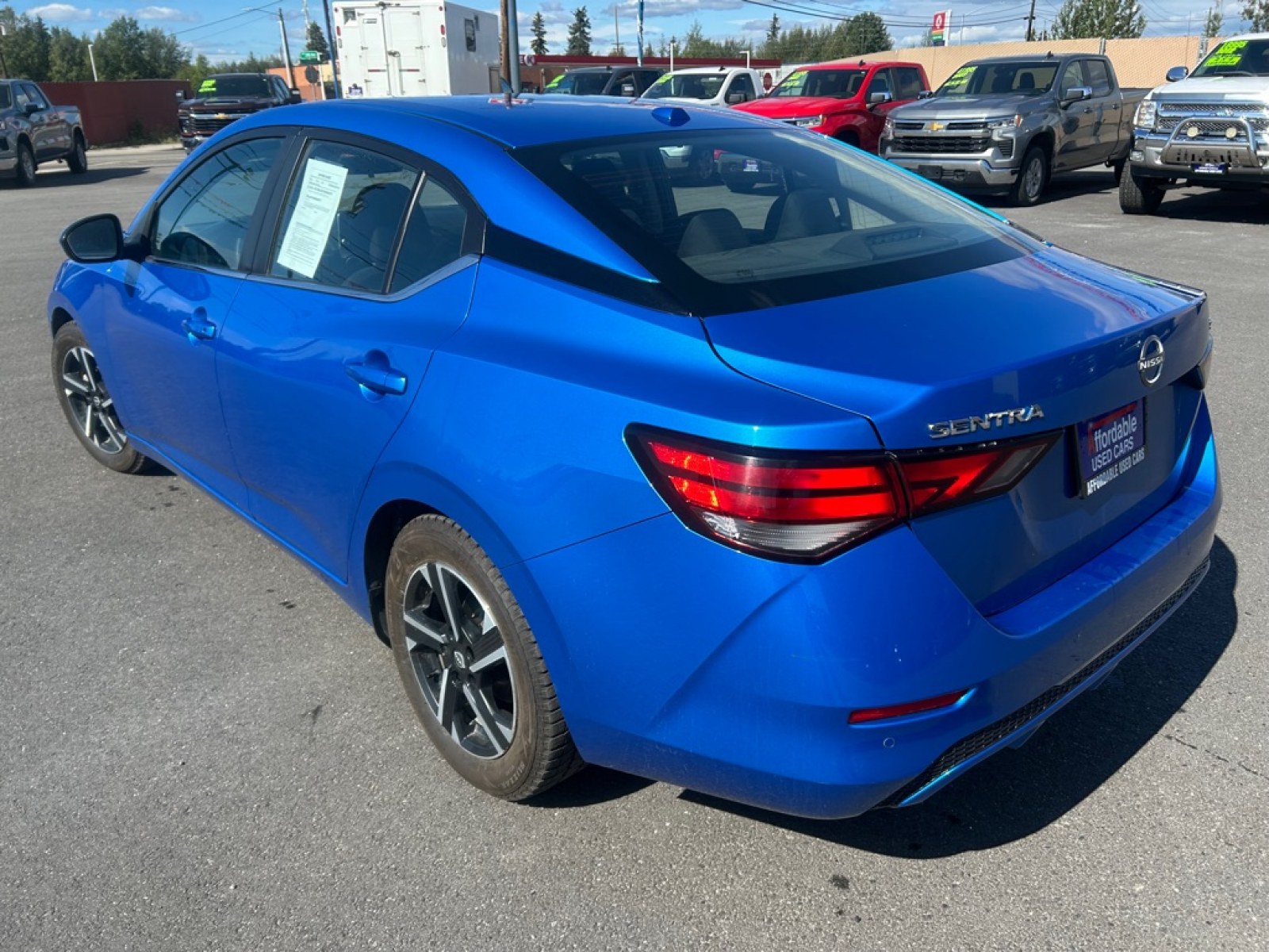 2024 BLUE NISSAN SENTRA SV (3N1AB8CV2RY) with an 2.0L engine, Continuously Variable transmission, located at 2525 S. Cushman, Fairbanks, AK, 99701, (907) 452-5707, 64.824036, -147.712311 - Photo#3