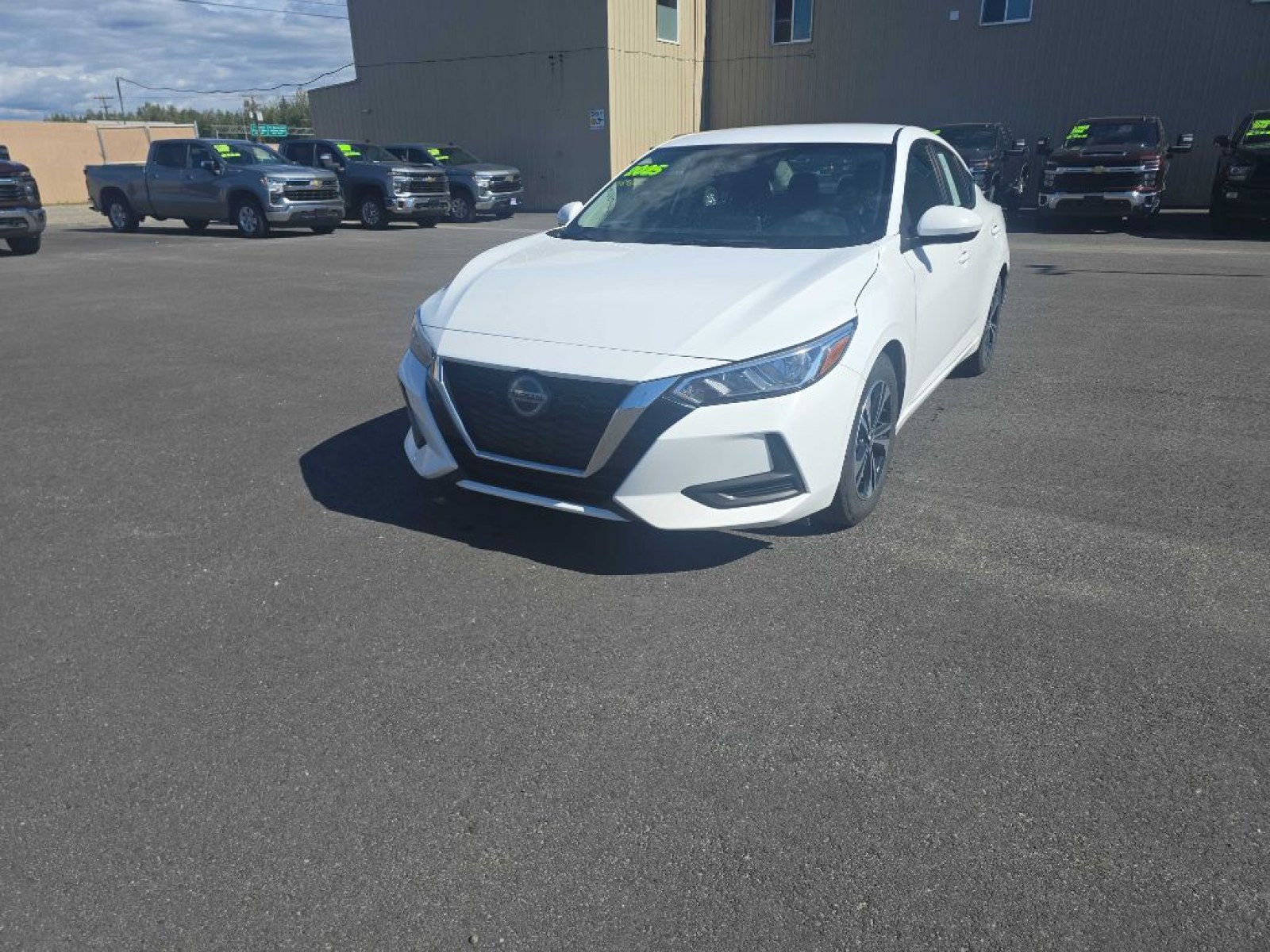 2023 WHITE NISSAN SENTRA SV (3N1AB8CV6PY) with an 2.0L engine, Continuously Variable transmission, located at 2525 S. Cushman, Fairbanks, AK, 99701, (907) 452-5707, 64.824036, -147.712311 - Photo#1