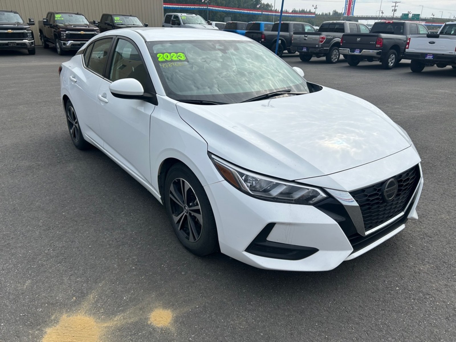 2023 WHITE NISSAN SENTRA SV (3N1AB8CV6PY) with an 2.0L engine, Continuously Variable transmission, located at 2525 S. Cushman, Fairbanks, AK, 99701, (907) 452-5707, 64.824036, -147.712311 - Photo#1
