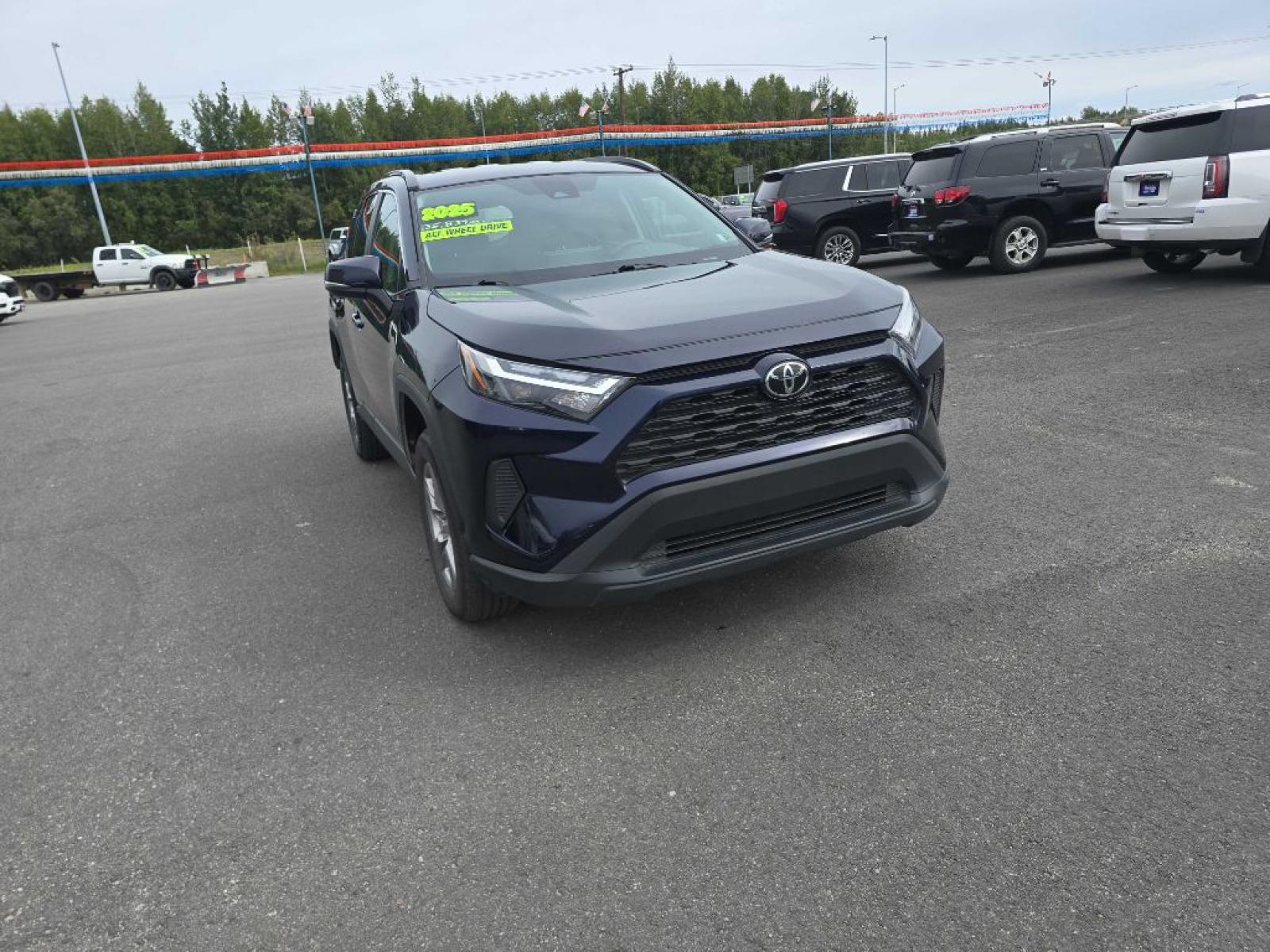 2025 BLUE TOYOTA RAV4 XLE (2T3P1RFV6SW) with an 2.5L engine, Automatic transmission, located at 2525 S. Cushman, Fairbanks, AK, 99701, (907) 452-5707, 64.824036, -147.712311 - Photo#0