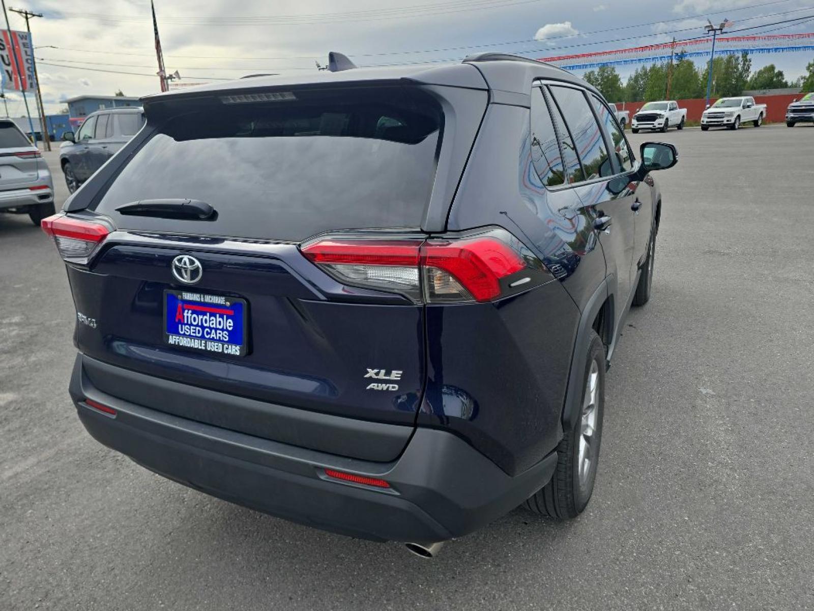 2025 BLUE TOYOTA RAV4 XLE (2T3P1RFV6SW) with an 2.5L engine, Automatic transmission, located at 2525 S. Cushman, Fairbanks, AK, 99701, (907) 452-5707, 64.824036, -147.712311 - Photo#2