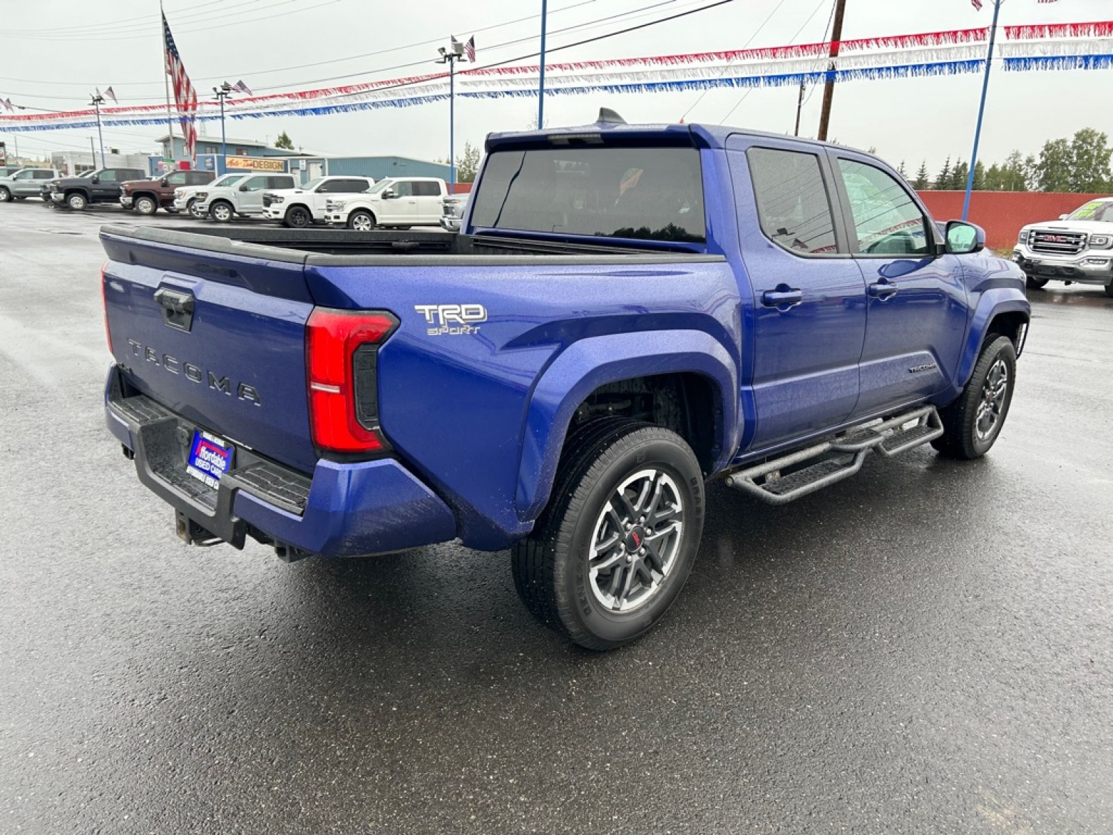 2025 BLUE TOYOTA TACOMA DOUBLE CAB (3TMLB5JN9SM) with an 2.4L engine, Automatic transmission, located at 2525 S. Cushman, Fairbanks, AK, 99701, (907) 452-5707, 64.824036, -147.712311 - Photo#2