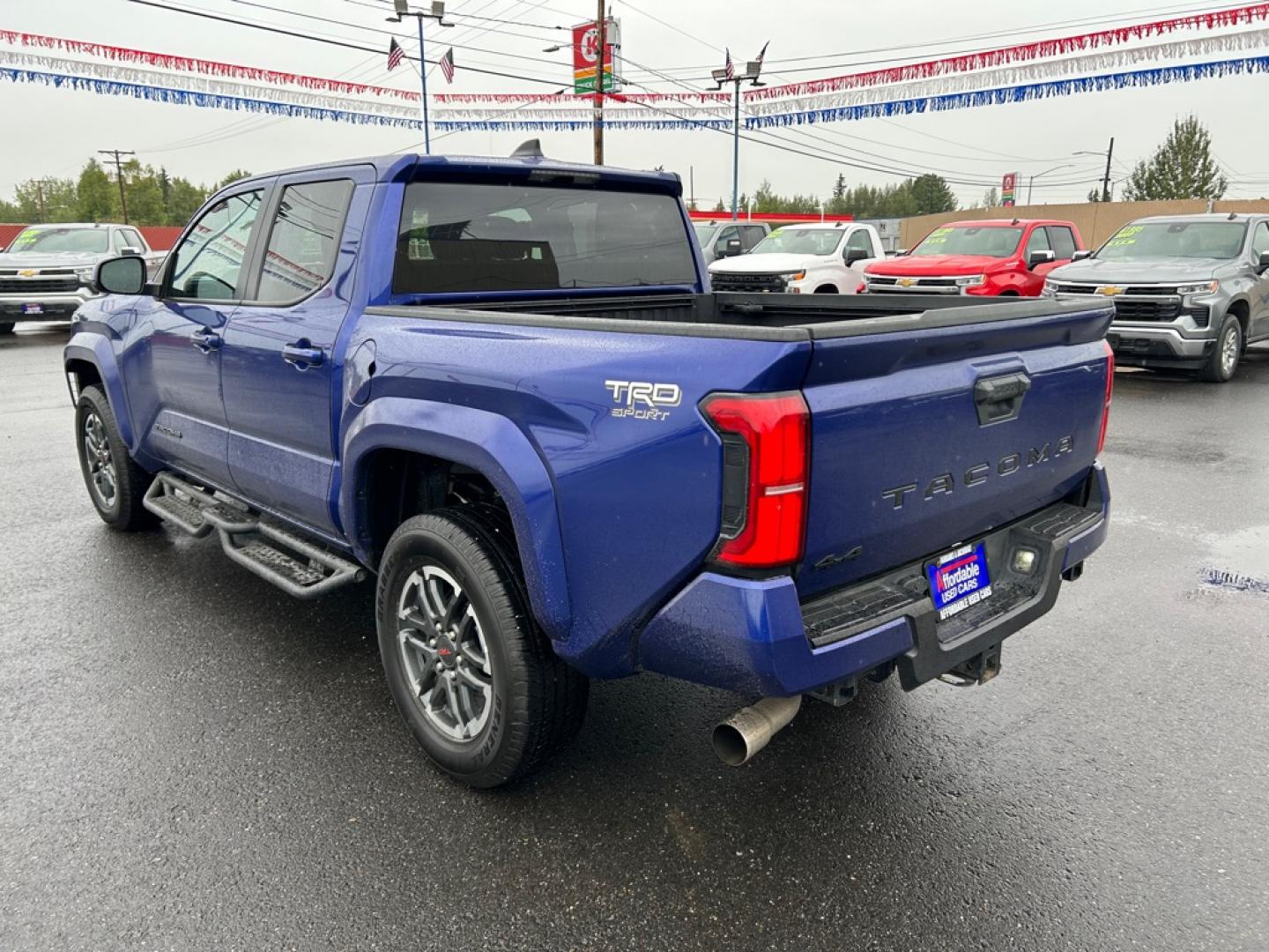 2025 BLUE TOYOTA TACOMA DOUBLE CAB (3TMLB5JN9SM) with an 2.4L engine, Automatic transmission, located at 2525 S. Cushman, Fairbanks, AK, 99701, (907) 452-5707, 64.824036, -147.712311- Photo#3