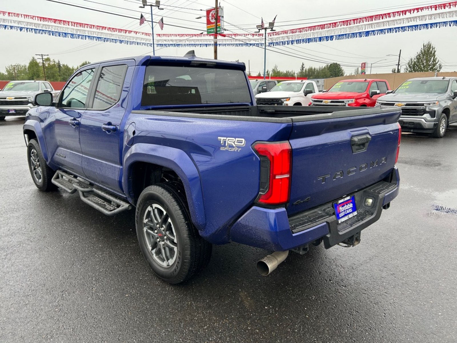 2025 BLUE TOYOTA TACOMA DOUBLE CAB (3TMLB5JN9SM) with an 2.4L engine, Automatic transmission, located at 2525 S. Cushman, Fairbanks, AK, 99701, (907) 452-5707, 64.824036, -147.712311 - Photo#3