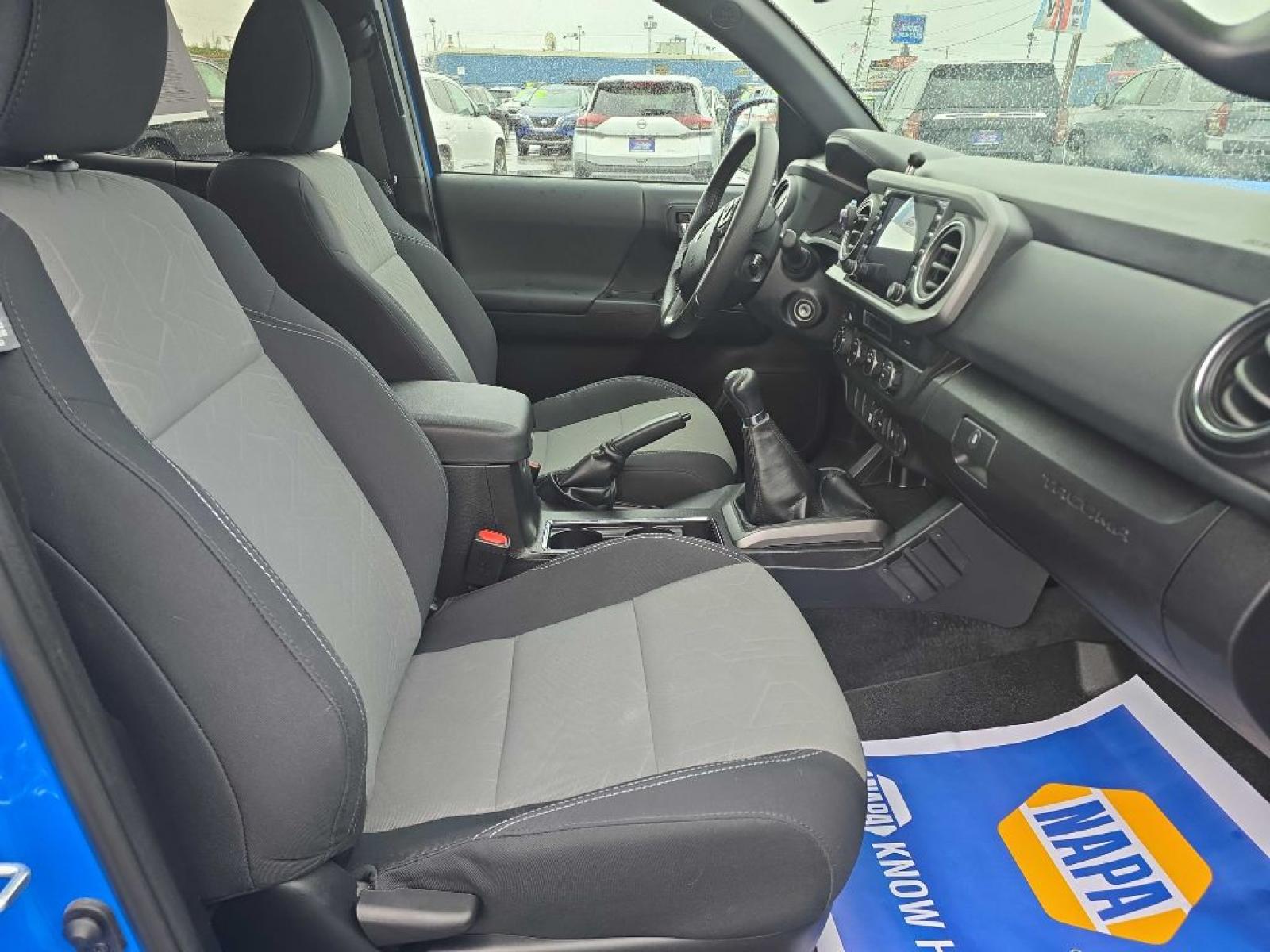 2021 BLUE TOYOTA TACOMA DOUBLE CAB (3TYCZ5AN1MT) with an 3.5L engine, Automatic transmission, located at 2525 S. Cushman, Fairbanks, AK, 99701, (907) 452-5707, 64.824036, -147.712311 - Photo#3