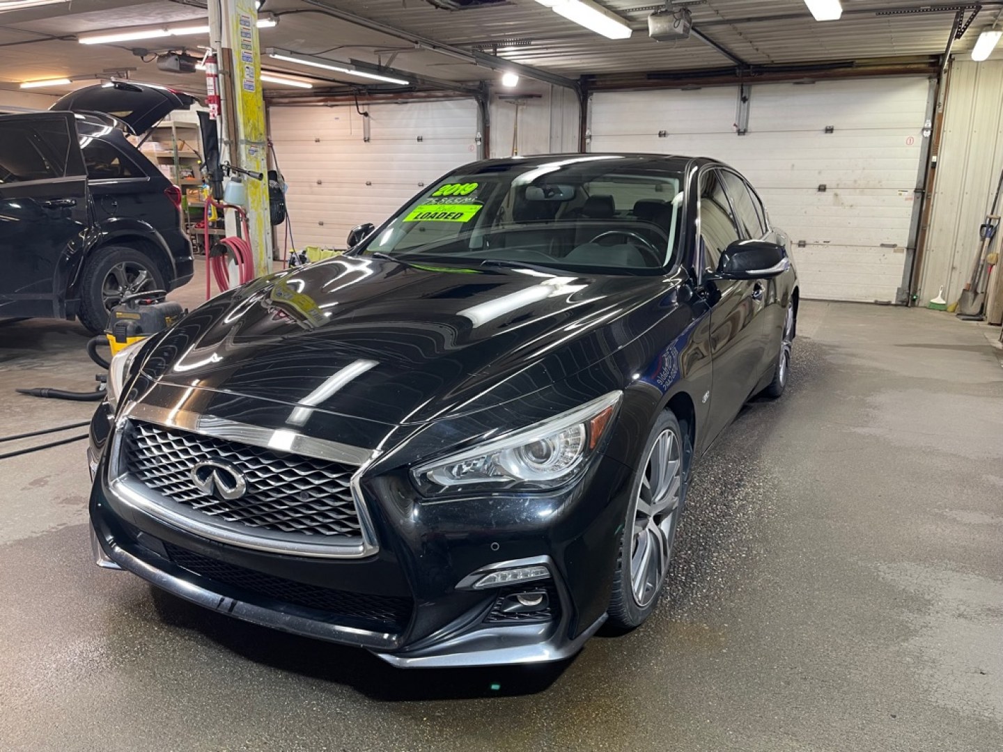 2019 BLACK INFINITI Q50 LUXE (JN1EV7AP8KM) with an 3.0L engine, Automatic transmission, located at 2525 S. Cushman, Fairbanks, AK, 99701, (907) 452-5707, 64.824036, -147.712311- Photo#1