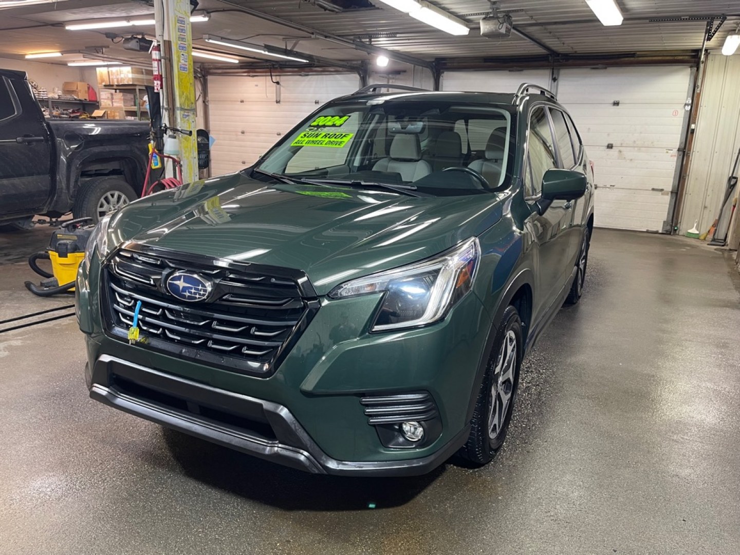 2024 GREEN SUBARU FORESTER PREMIUM (JF2SKACC6RH) with an 2.5L engine, Continuously Variable transmission, located at 2525 S. Cushman, Fairbanks, AK, 99701, (907) 452-5707, 64.824036, -147.712311- Photo#1