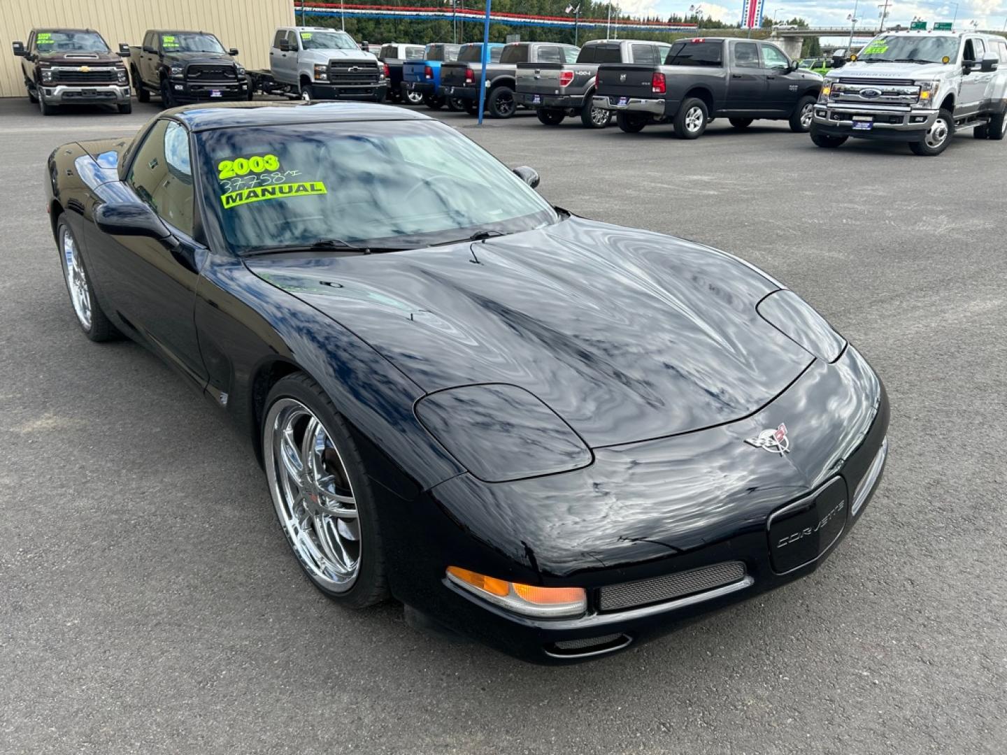 2003 BLACK CHEVROLET CORVETTE 50TH (1G1YY22G635) with an 5.7L engine, 6-Speed Manual transmission, located at 2525 S. Cushman, Fairbanks, AK, 99701, (907) 452-5707, 64.824036, -147.712311- Photo#1