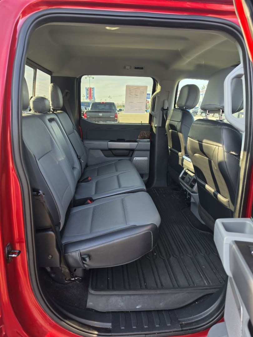 2021 RED FORD F150 LARIAT SUPERCREW (1FTFW1E80MK) with an 3.5L engine, Automatic transmission, located at 2525 S. Cushman, Fairbanks, AK, 99701, (907) 452-5707, 64.824036, -147.712311- Photo#5