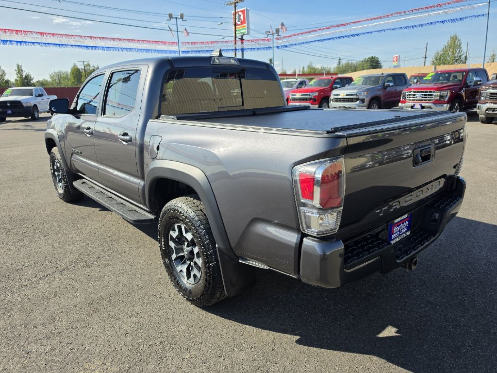 2023 GRAY TOYOTA TACOMA DOUBLE CAB (3TYCZ5AN0PT) with an 3.5L engine, Automatic transmission, located at 2525 S. Cushman, Fairbanks, AK, 99701, (907) 452-5707, 64.824036, -147.712311 - Photo#1