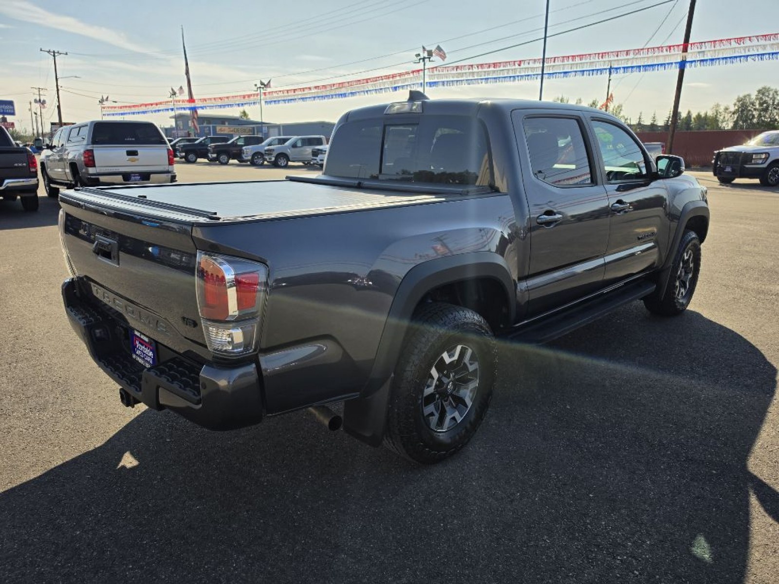 2023 GRAY TOYOTA TACOMA DOUBLE CAB (3TYCZ5AN0PT) with an 3.5L engine, Automatic transmission, located at 2525 S. Cushman, Fairbanks, AK, 99701, (907) 452-5707, 64.824036, -147.712311 - Photo#4