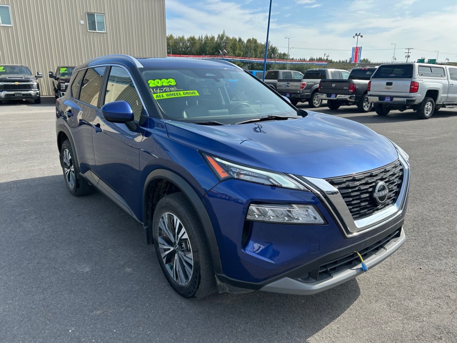 2023 BLUE NISSAN ROGUE SV (JN8BT3BB4PW) with an 1.5L engine, Continuously Variable transmission, located at 2525 S. Cushman, Fairbanks, AK, 99701, (907) 452-5707, 64.824036, -147.712311 - Photo#1