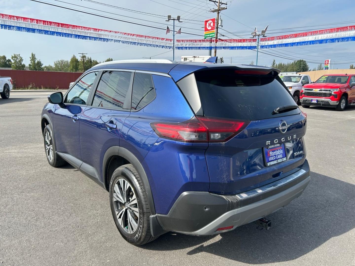 2023 BLUE NISSAN ROGUE SV (JN8BT3BB4PW) with an 1.5L engine, Continuously Variable transmission, located at 2525 S. Cushman, Fairbanks, AK, 99701, (907) 452-5707, 64.824036, -147.712311- Photo#3